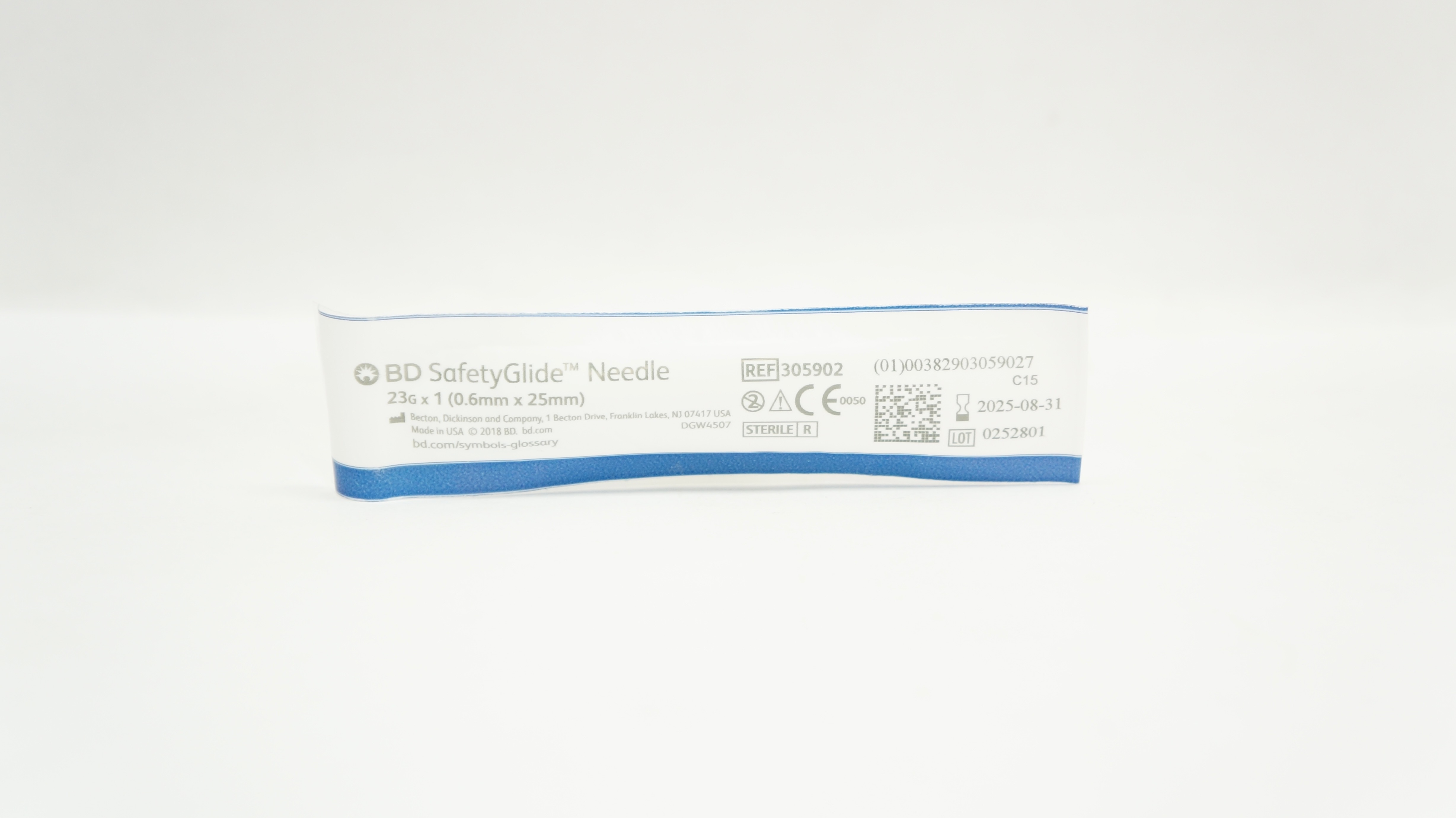 BD 305902 SafetyGlide Ndle 23G x 1inch