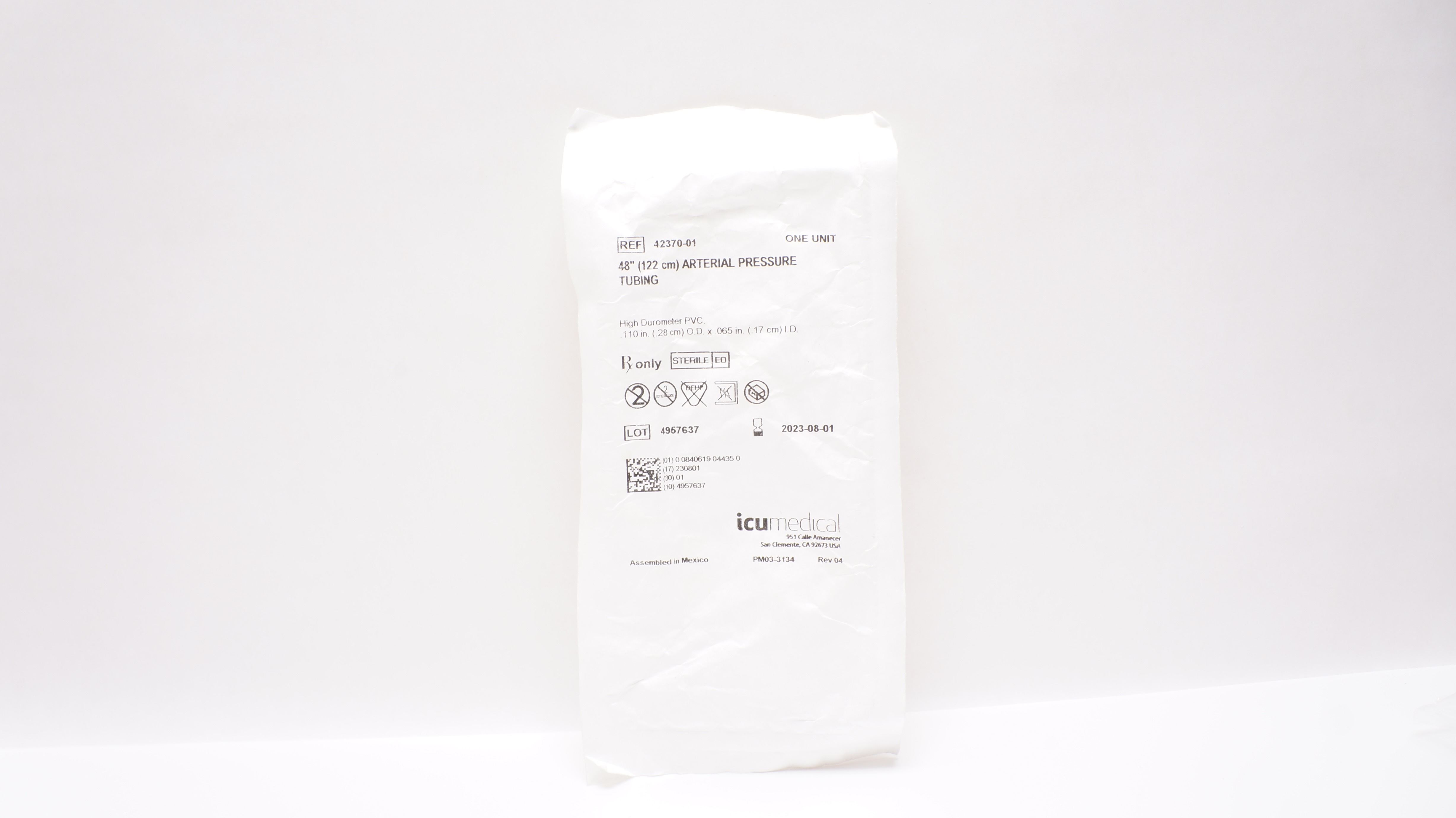 ICU Medical 42370-01 Arterial Pressure Tubing 48inch (x)