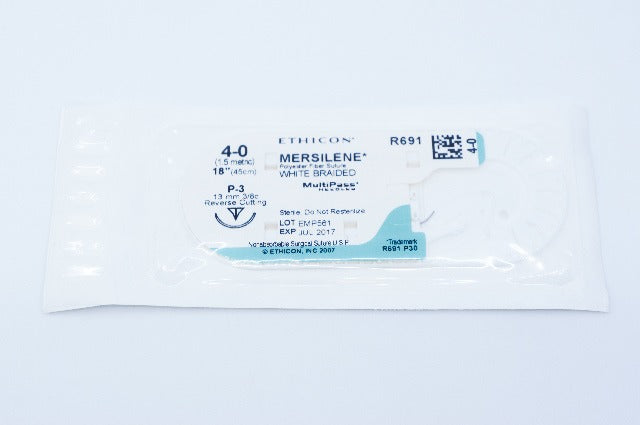 Ethicon R691G 4-0 VICRYL, PS-2, 19mm 3/8c, 18inch (x)