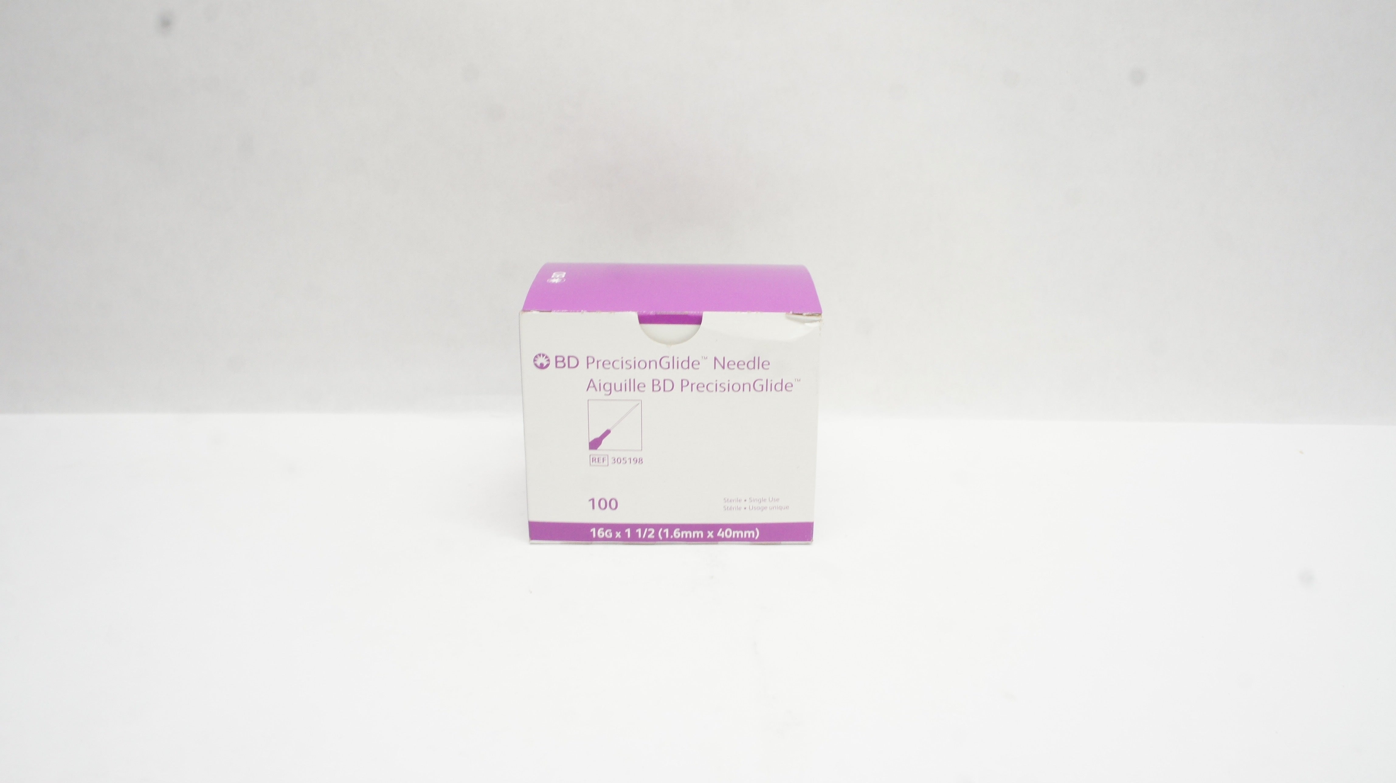 BD 305198 PrecisionGlide Ndle. 16G x 1-1/2 - Box of 100