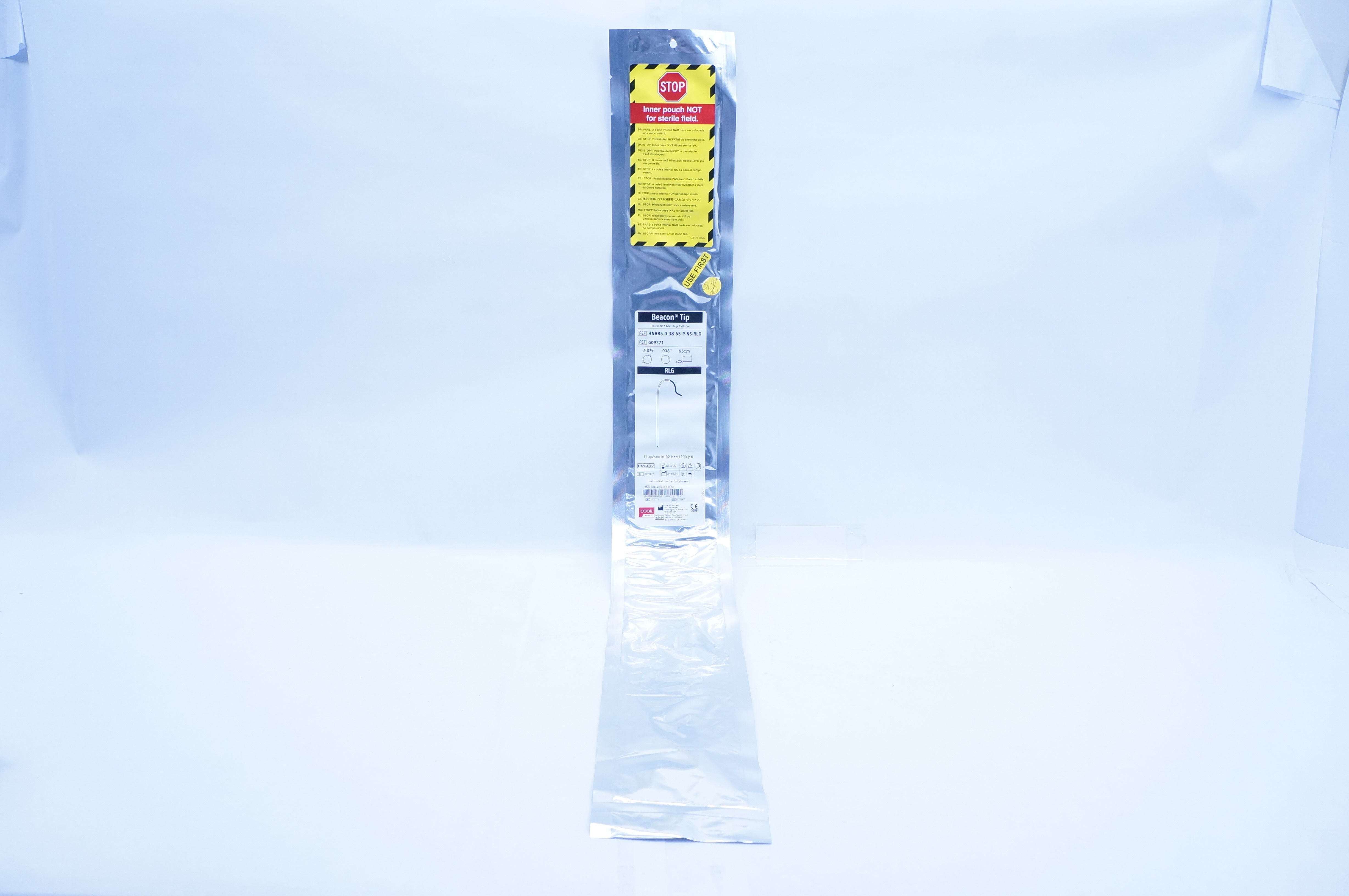 Cook Medical G09371 Beacon Tip Torcon NB Advantage Cath. 5Fr x .038in x 65cm (x)