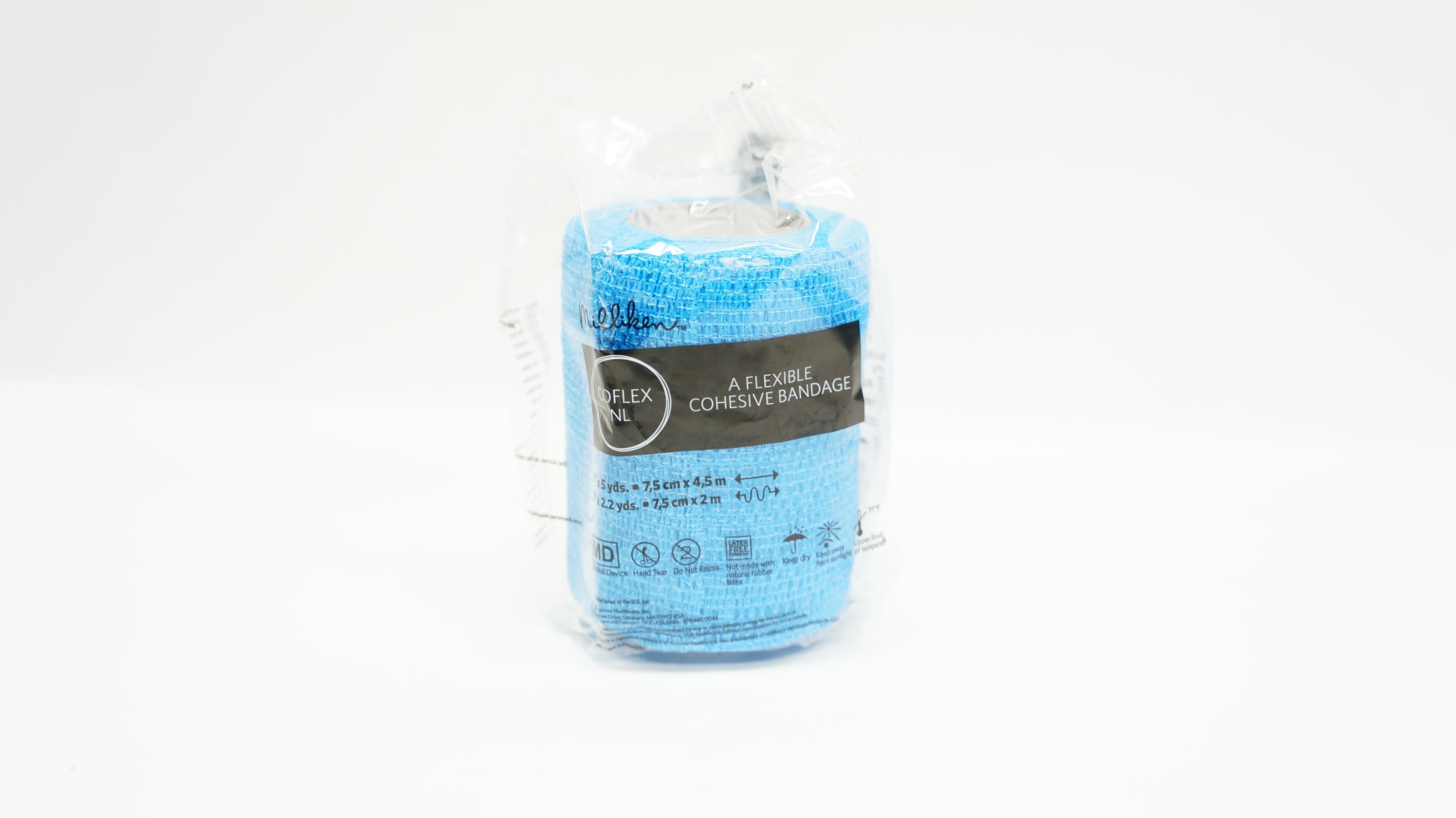 Milliken 5300CP Coflex NL A Flexible Cohesive Band 3Inx5yds,3In x 2.2yds,Blue