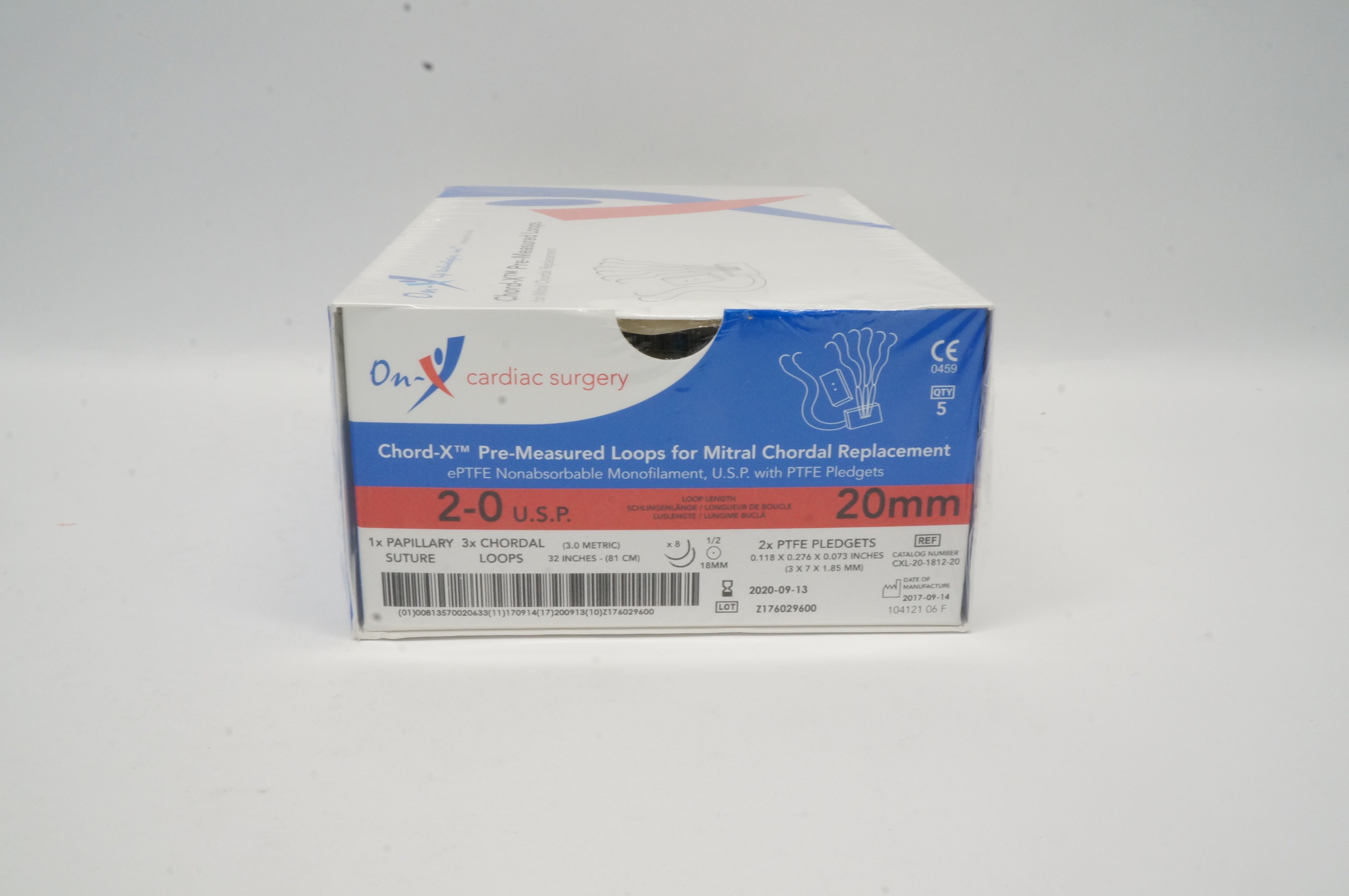 On-X Life CXL-20-1812-20 Chord-X Premeasured Loops 20mm (x) - Box of 5