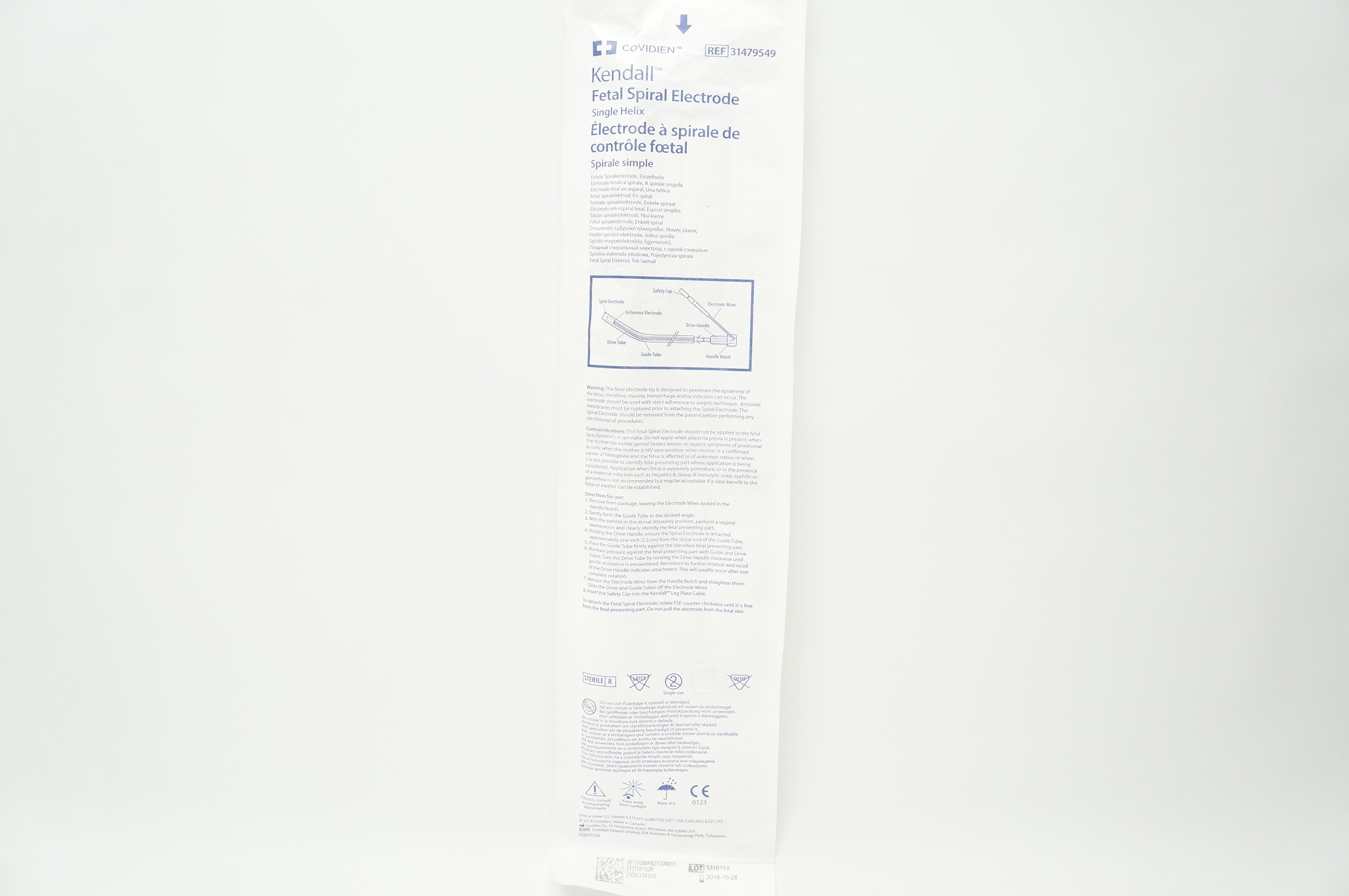 Covidien 31479549 Kendall Fetal Spiral Electrode (x)