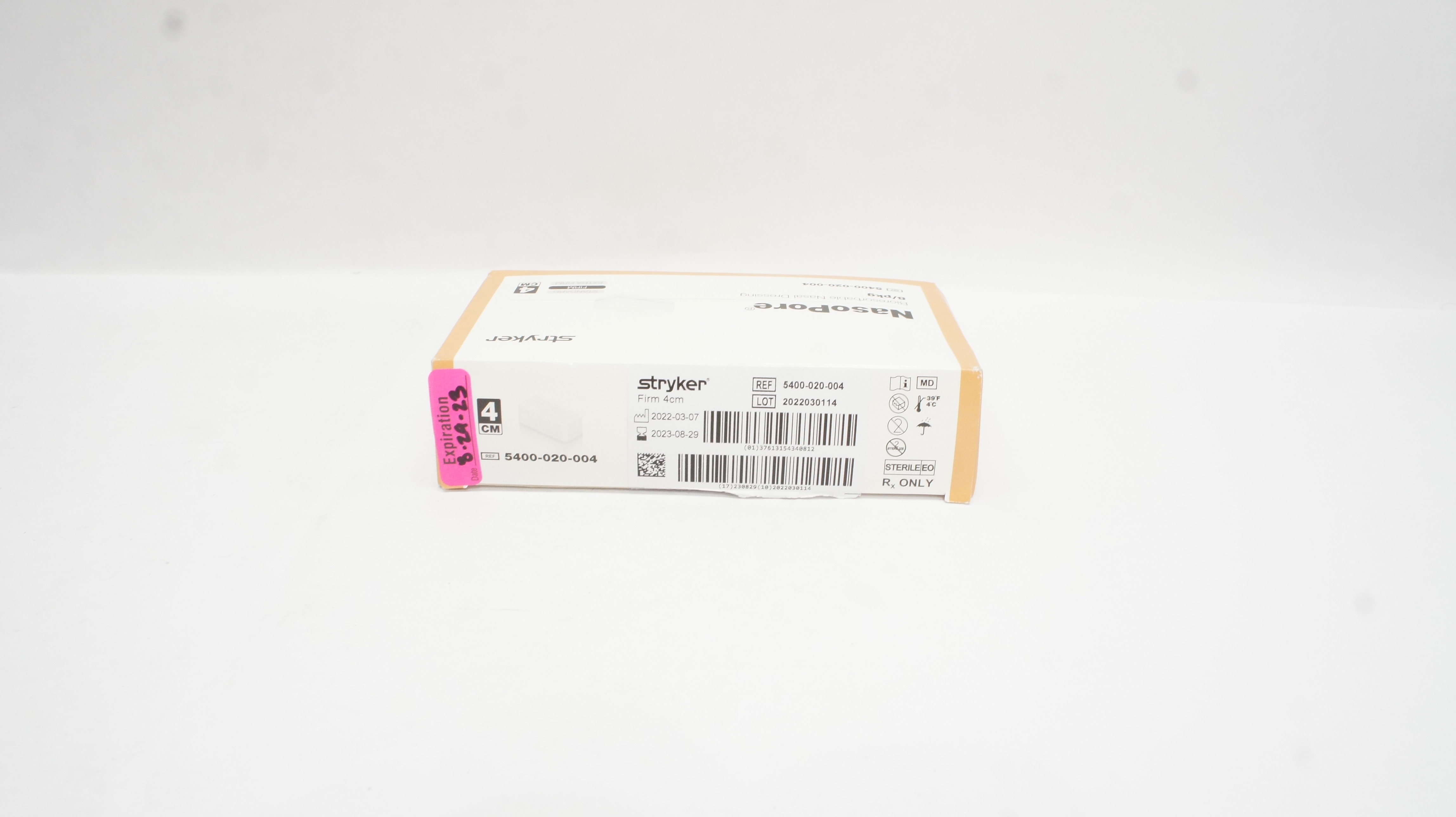 Stryker 5400-020-004 NasoPore Bioresorbable Nasal Dressing 4cm (x) - Box of 8