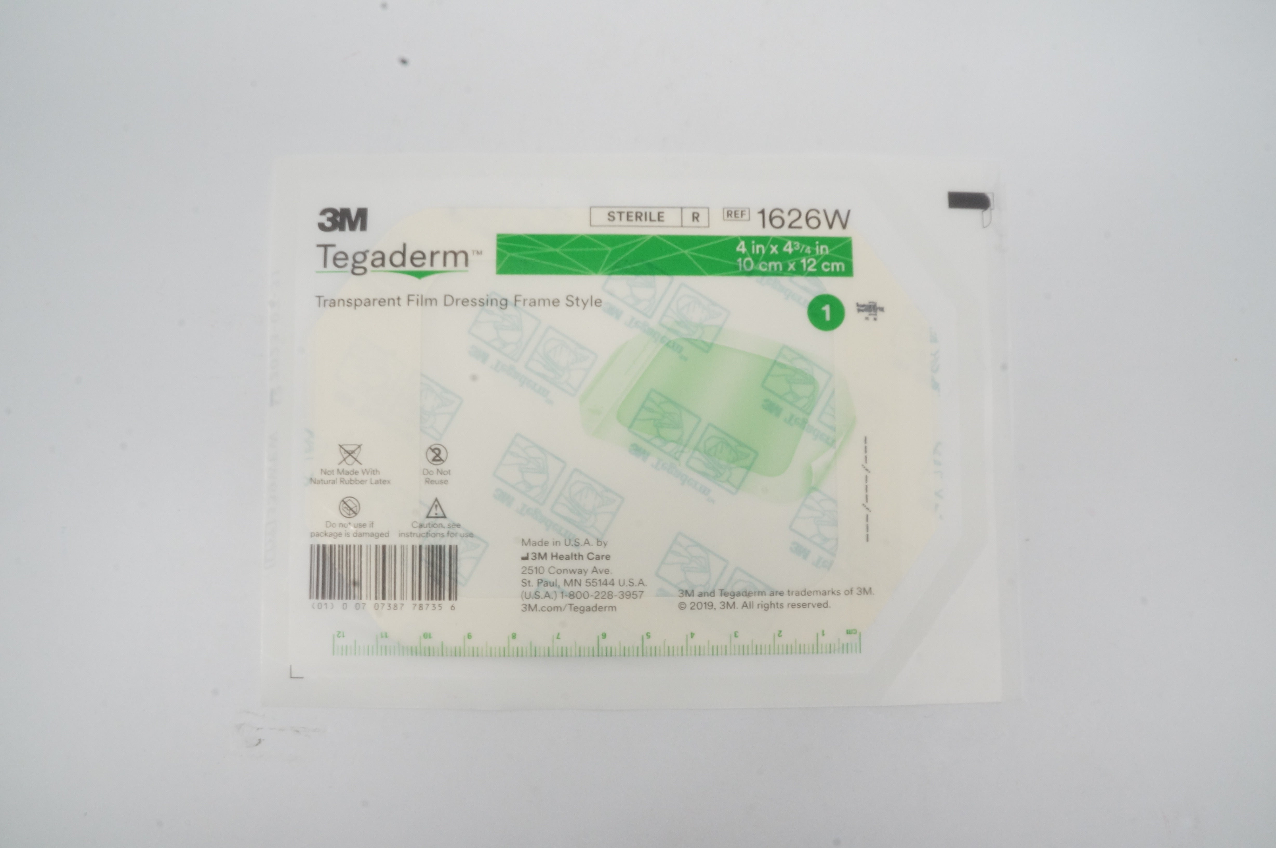 3M Tegaderm 1626W Transparent Film Dressing Rectangle 4 X 4-3/4 - View #6