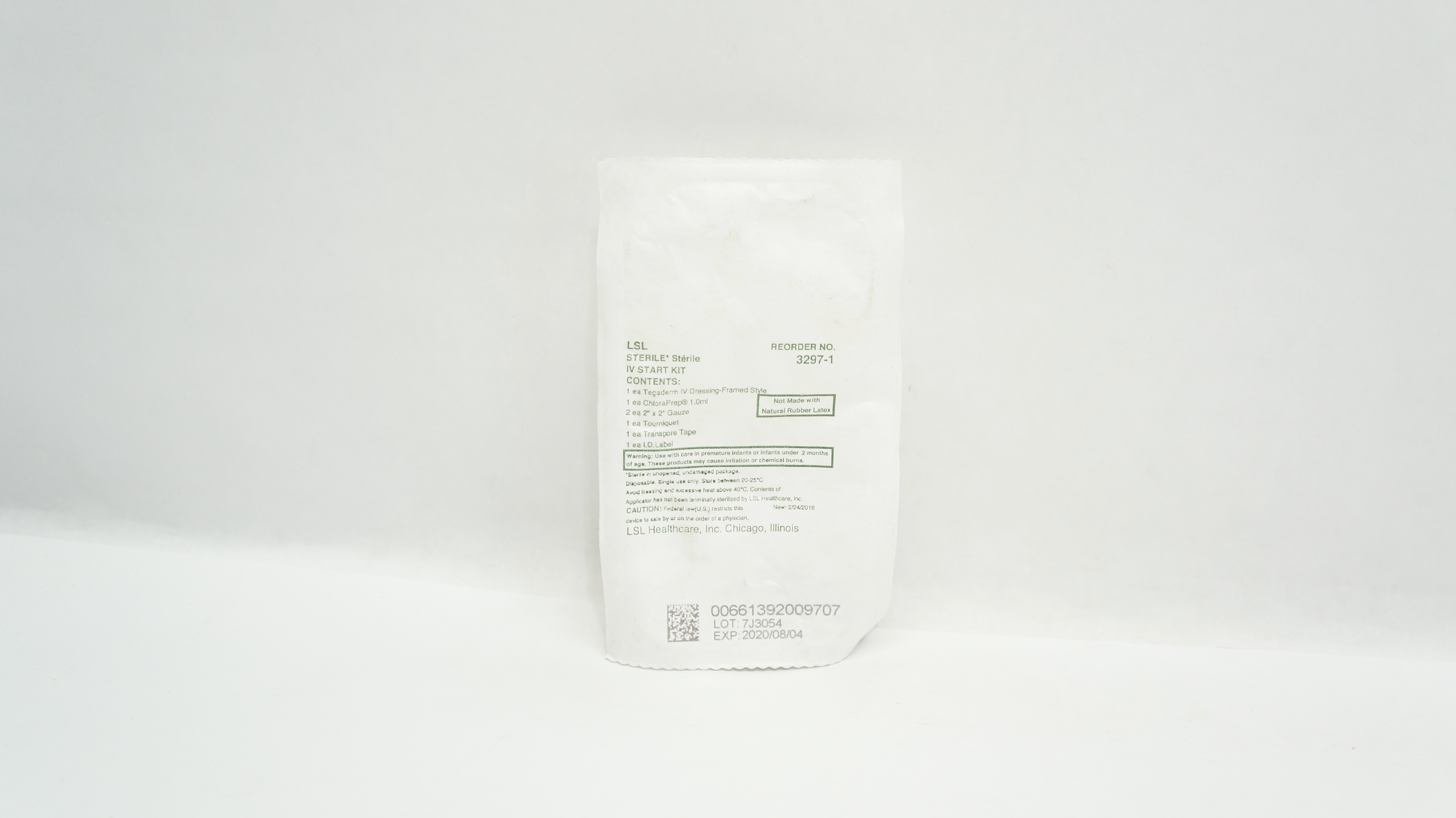 LSL Healthcare 3297-1 3M Tegaderm Sterile IV Start Kit (x)