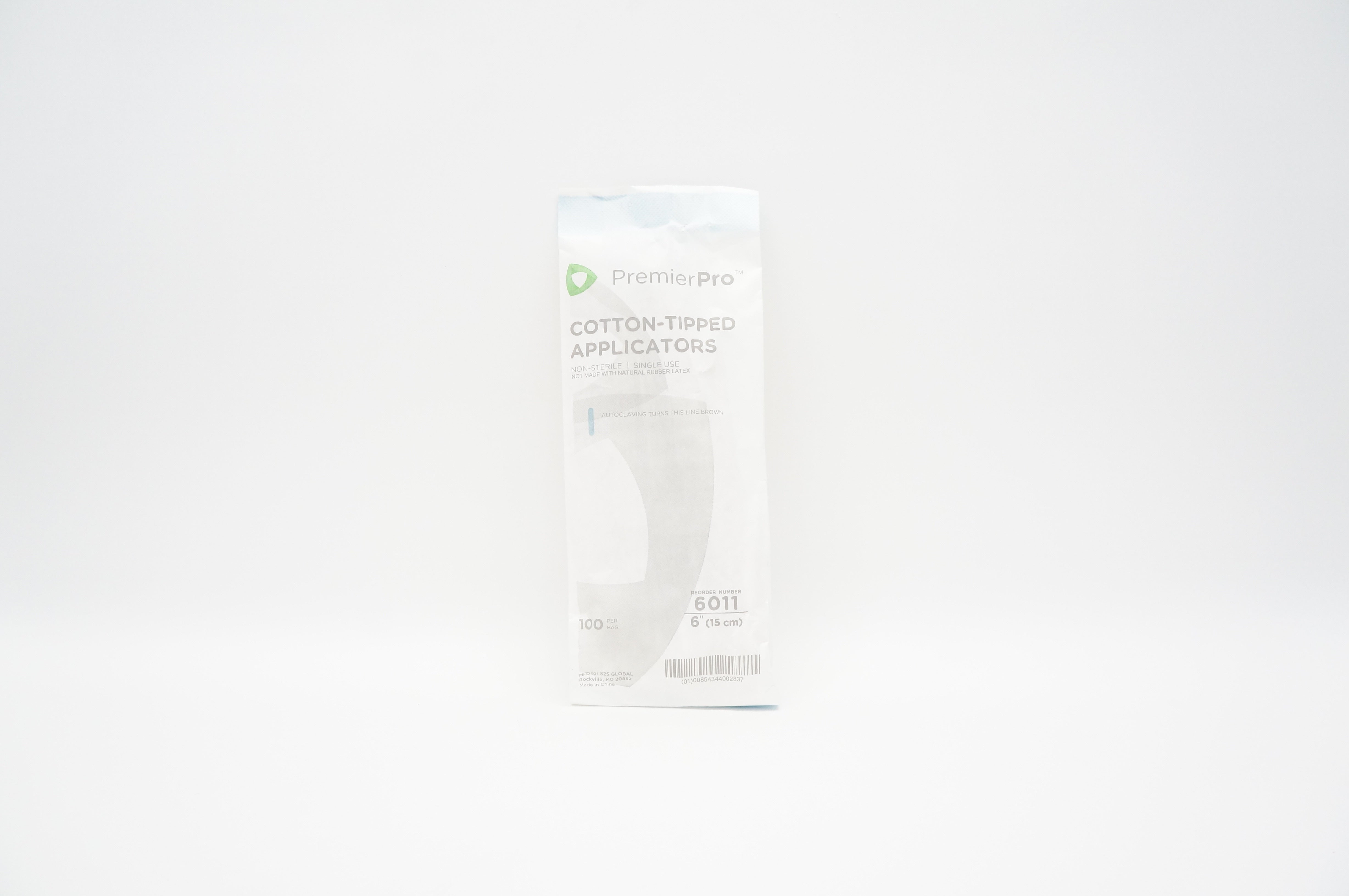 Global 6011 PremierPro Cotton-Tipped Applicators 6 inch