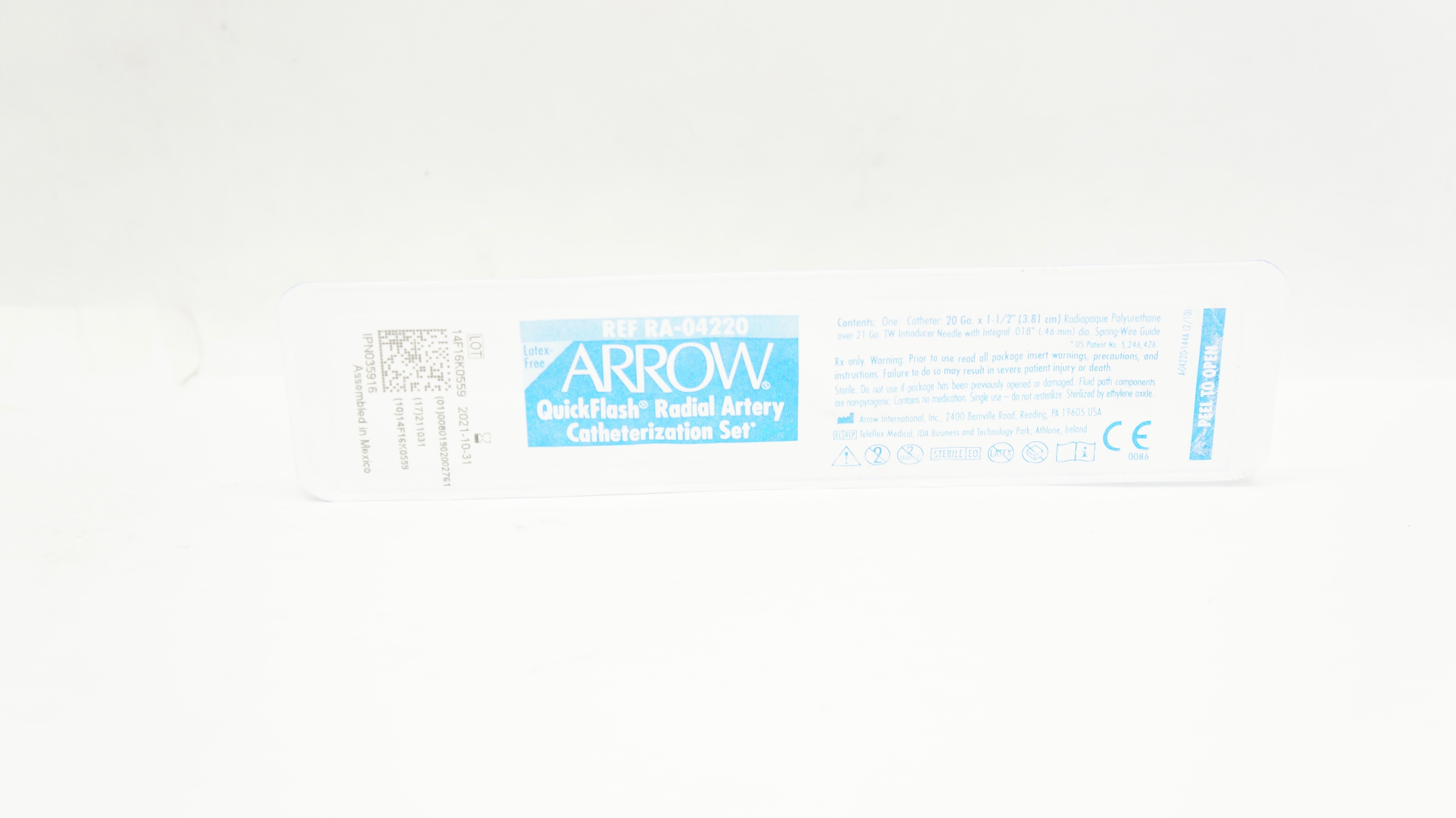 Arrow RA-04220 QuickFlash Radial Artery Cath.Set (x)