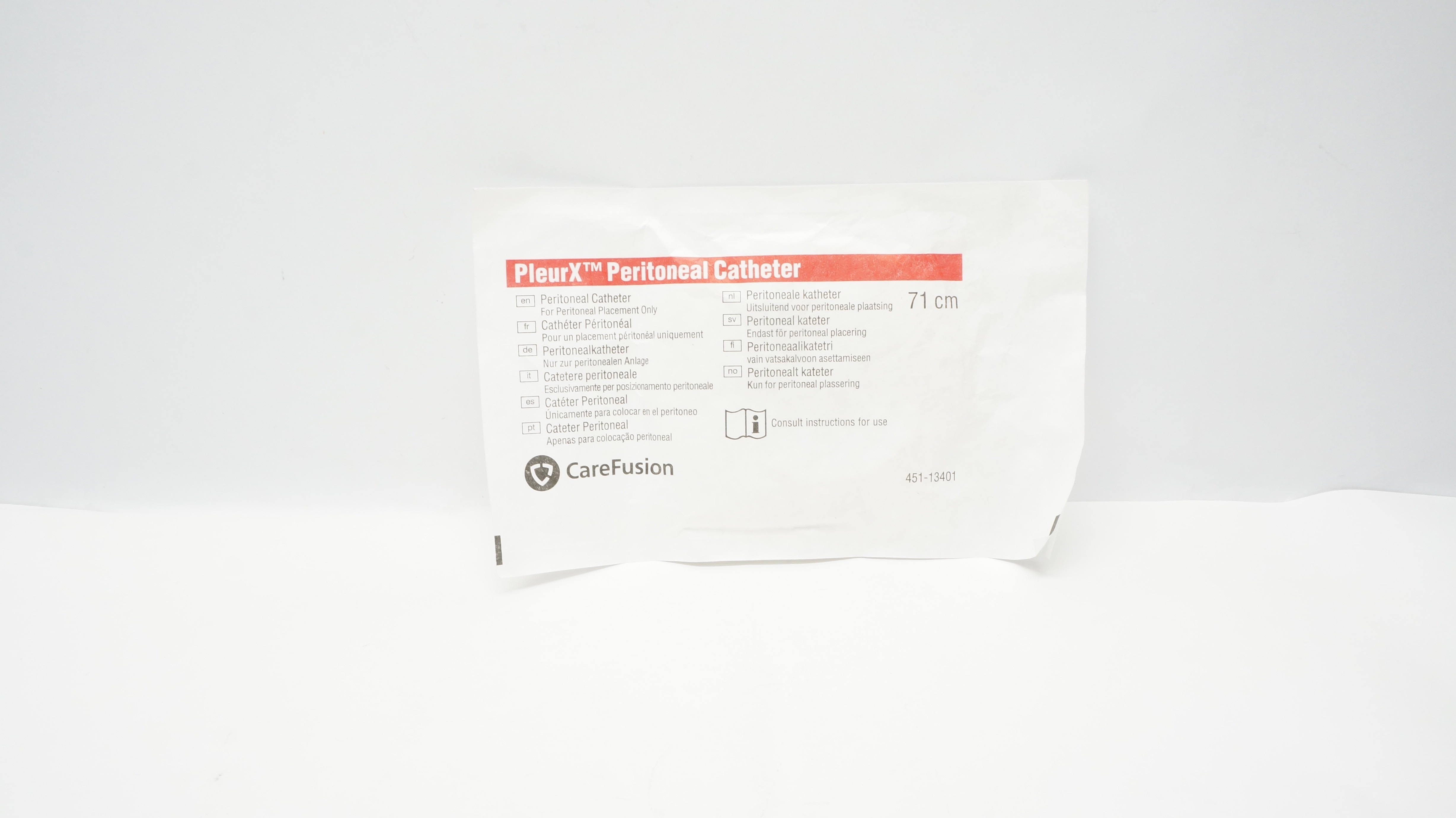 CareFusion PleurX Peritoneal Cath. 71cm