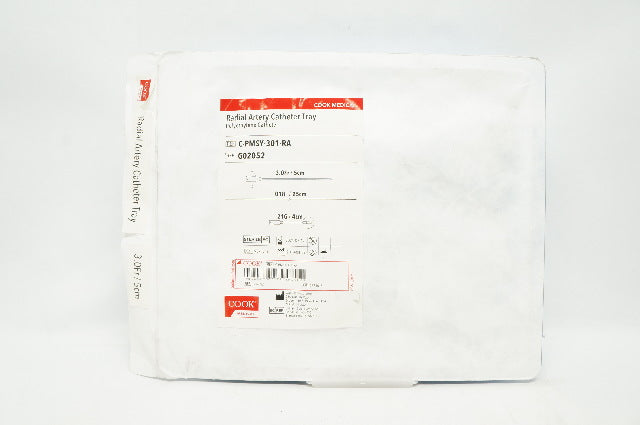 Cook Medical G02052 Radial Artery Cath. Tray 3.0Fr x 0.018inch x 21G (x)