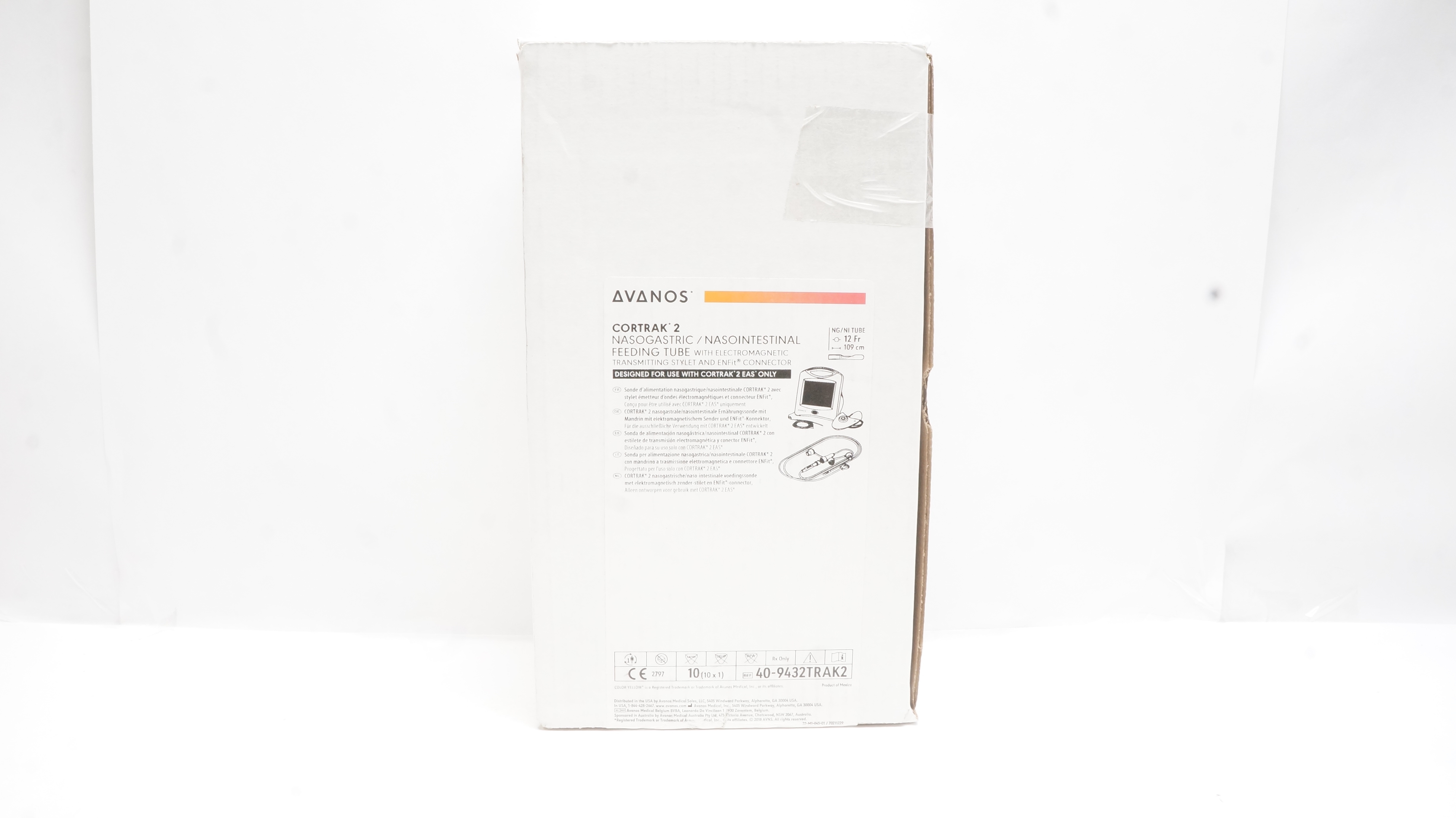 Avanos 40-9432TRAK2 Cortrak 2 Nasogastric/Nasointestinal Feeding Tube -Box of 10