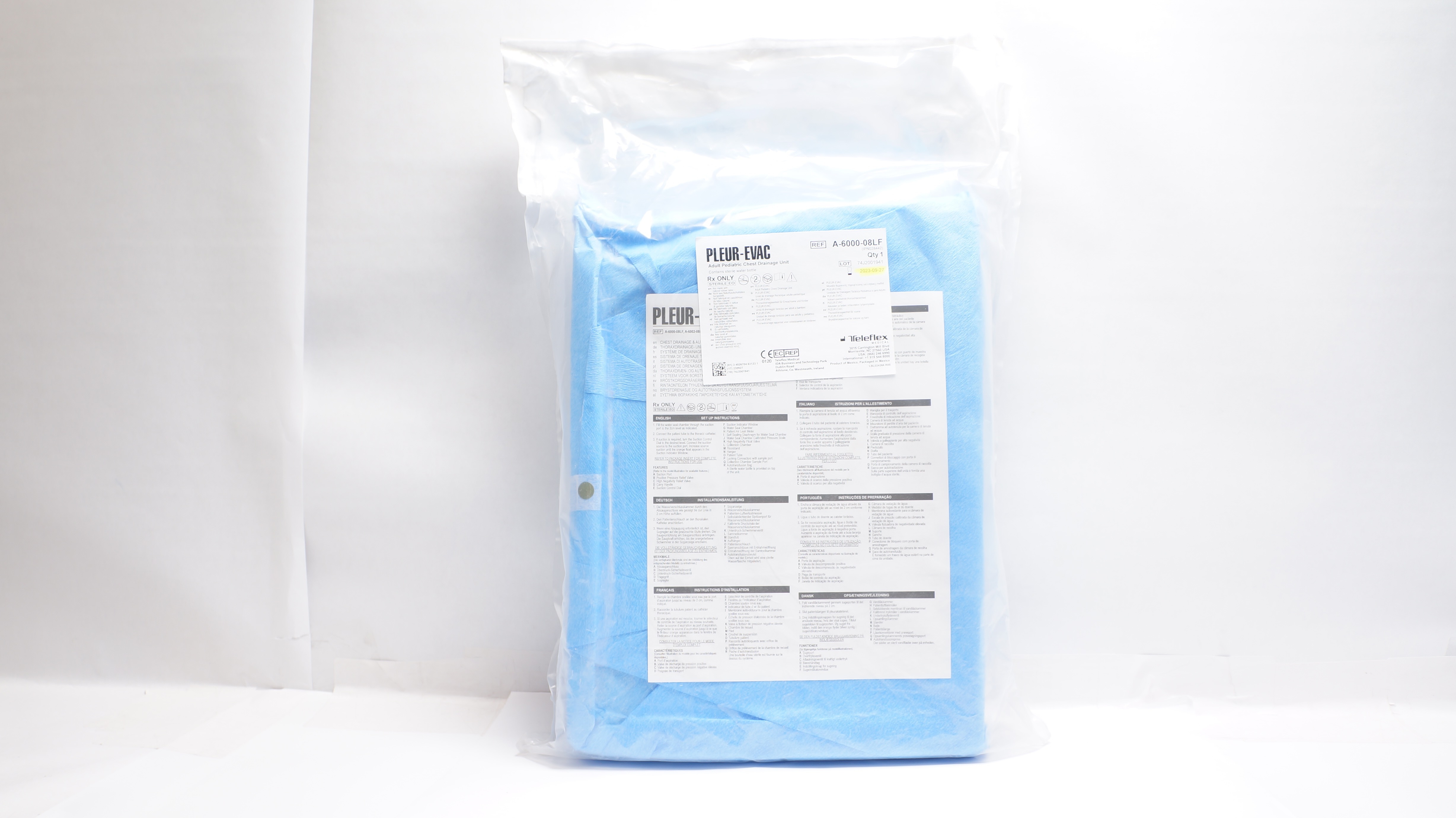 Teleflex A-6000-08LF Pleur-Evac Adult Pediatric Chest Drainage Unit (x)