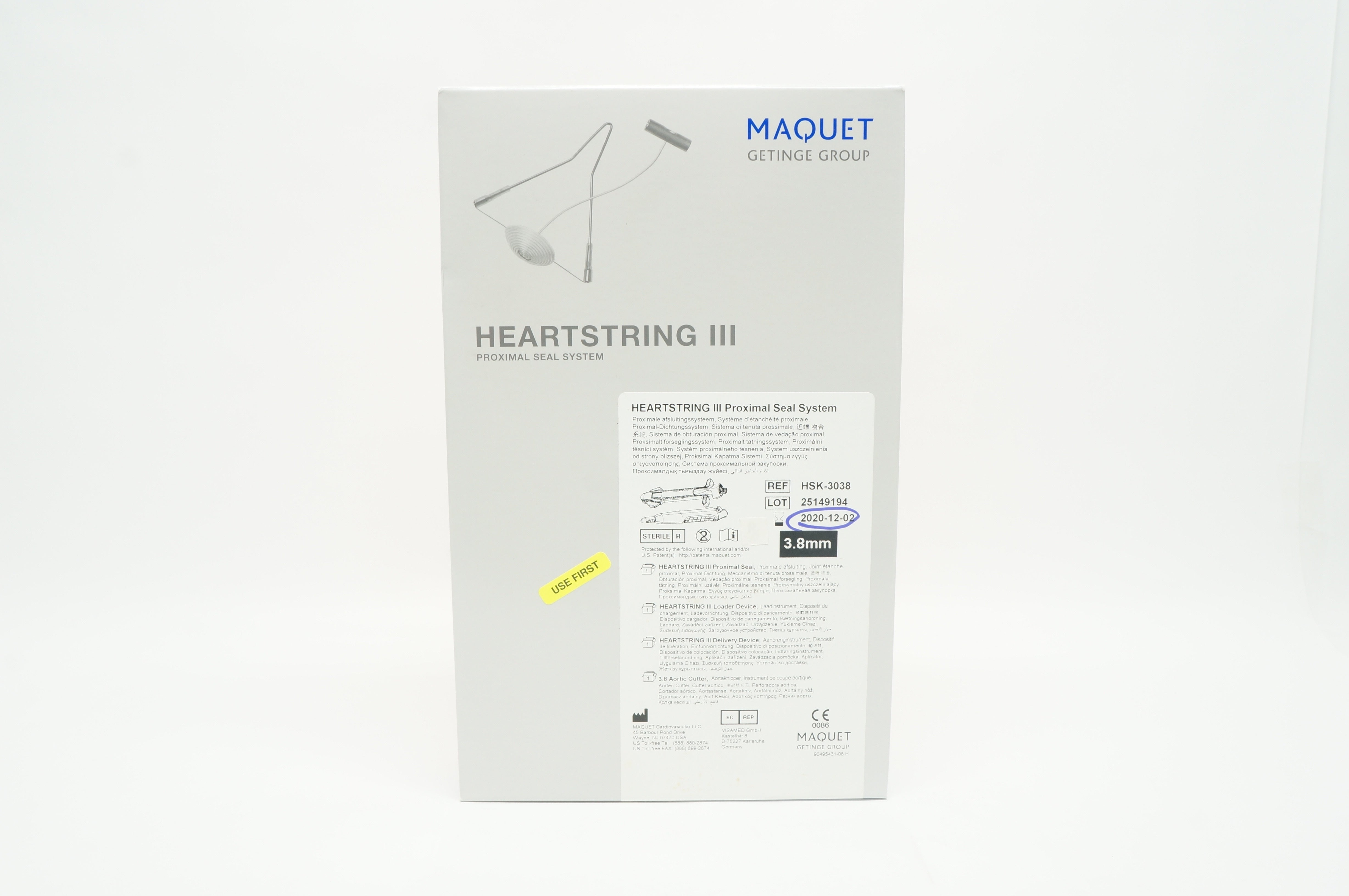 Maquet HSK-3038 HEARTSTRING III Proximal Seal System 3.8 mm (x)