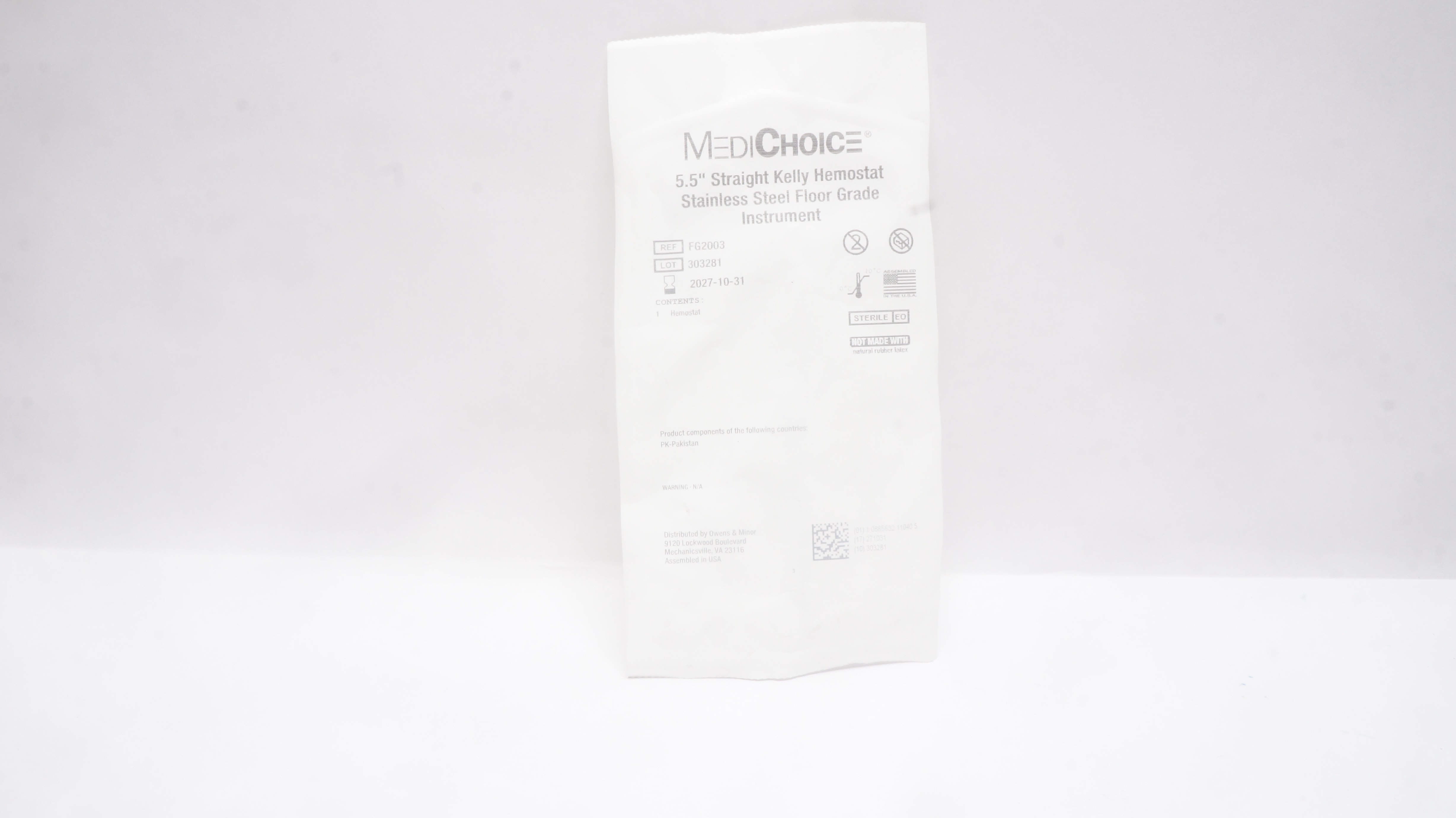 MediChoice FG2003 Straight Kelly Hemostat 5.5 inch