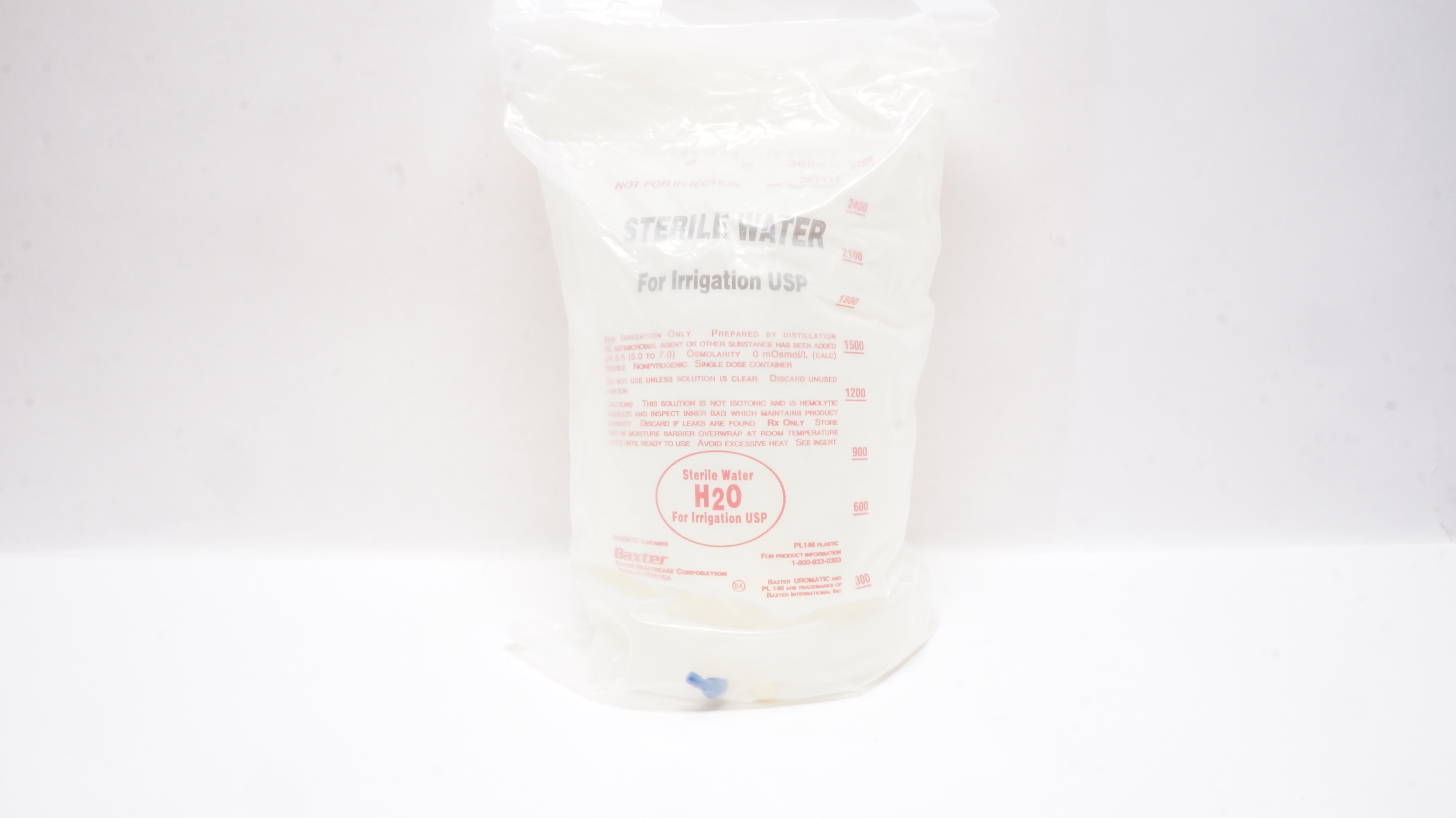 Baxter 2B7117 Sterile Water 3000ml For Irrigation USP