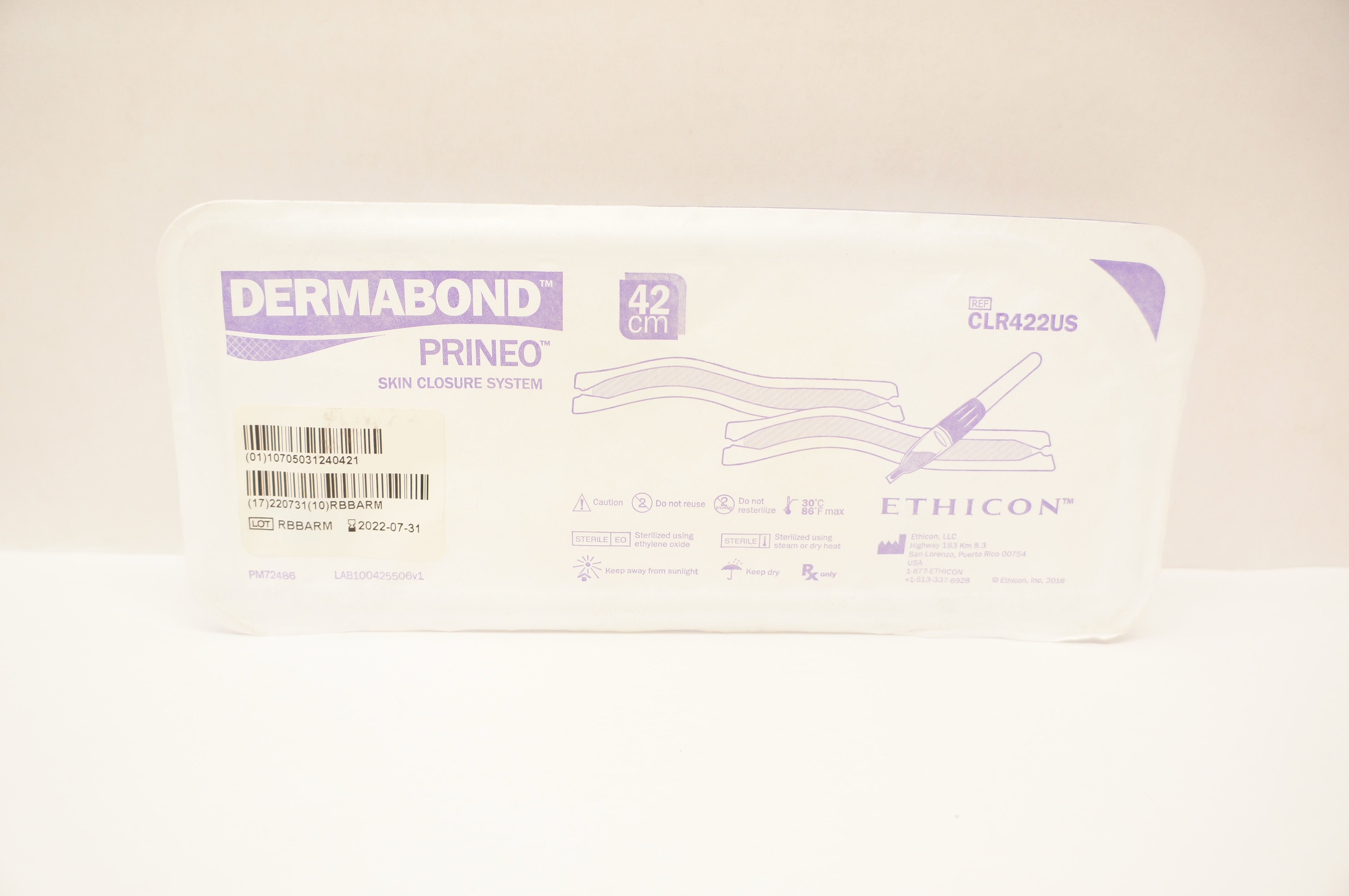 Ethicon CLR422US Dermabond Prineo Skin Closure System 42cm (x)
