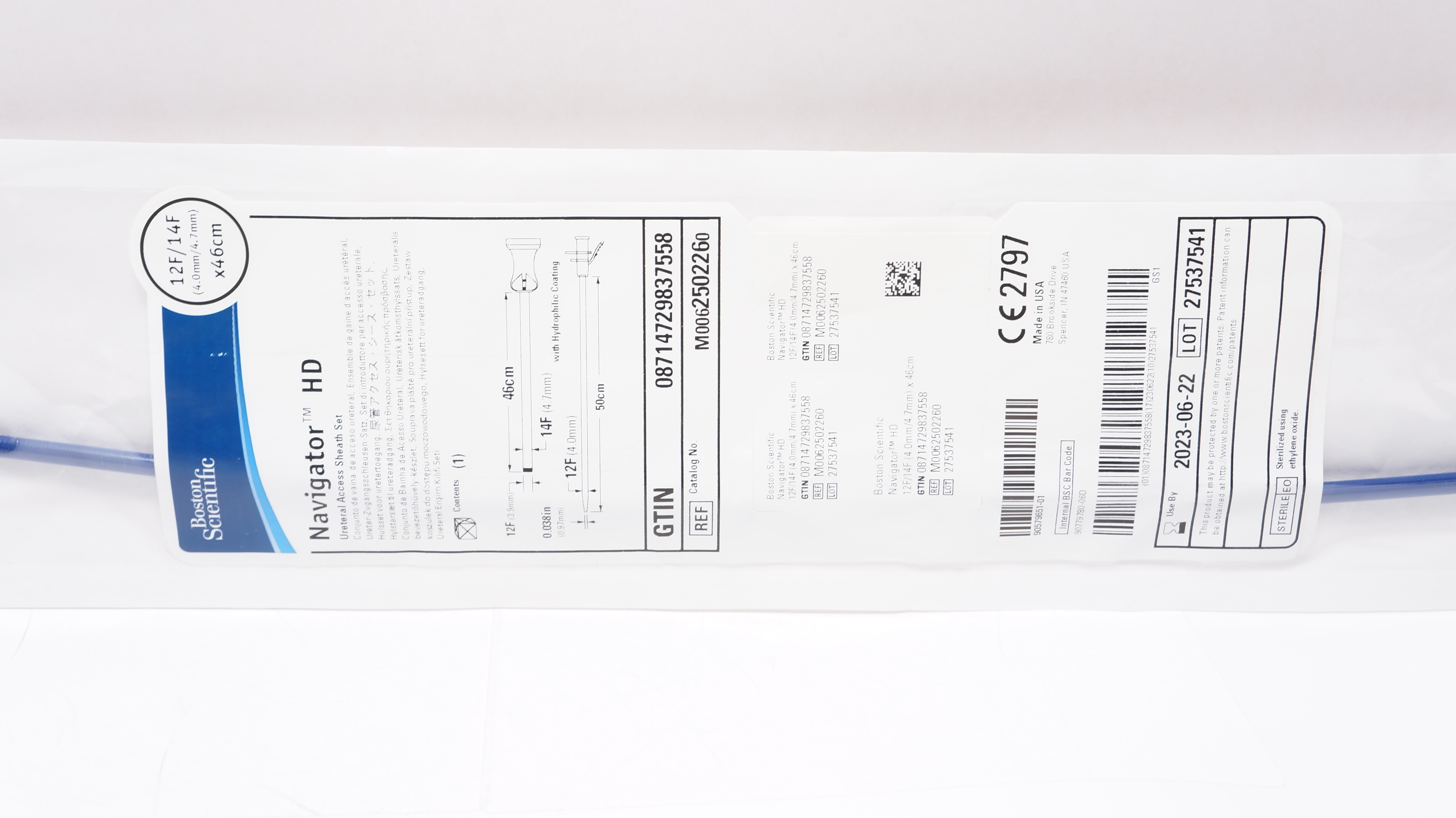 Boston Scientific M0062502260 Navigator Ureteral Access Sheath Set