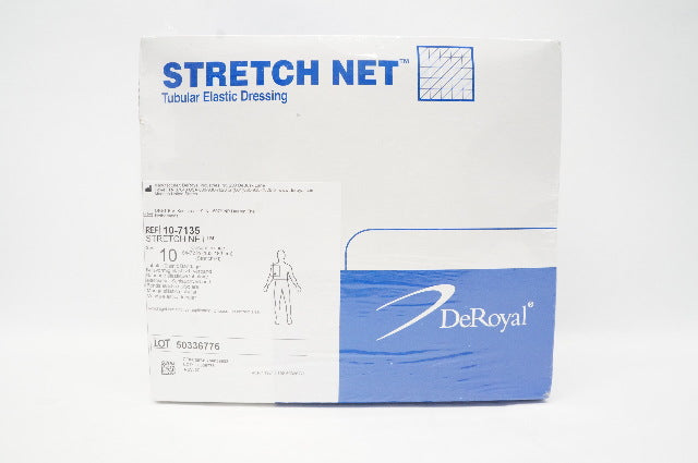 DeRoyal 10-7135 Stretch Net Tubular Elastic Bandage, Size 10, 64-72inch