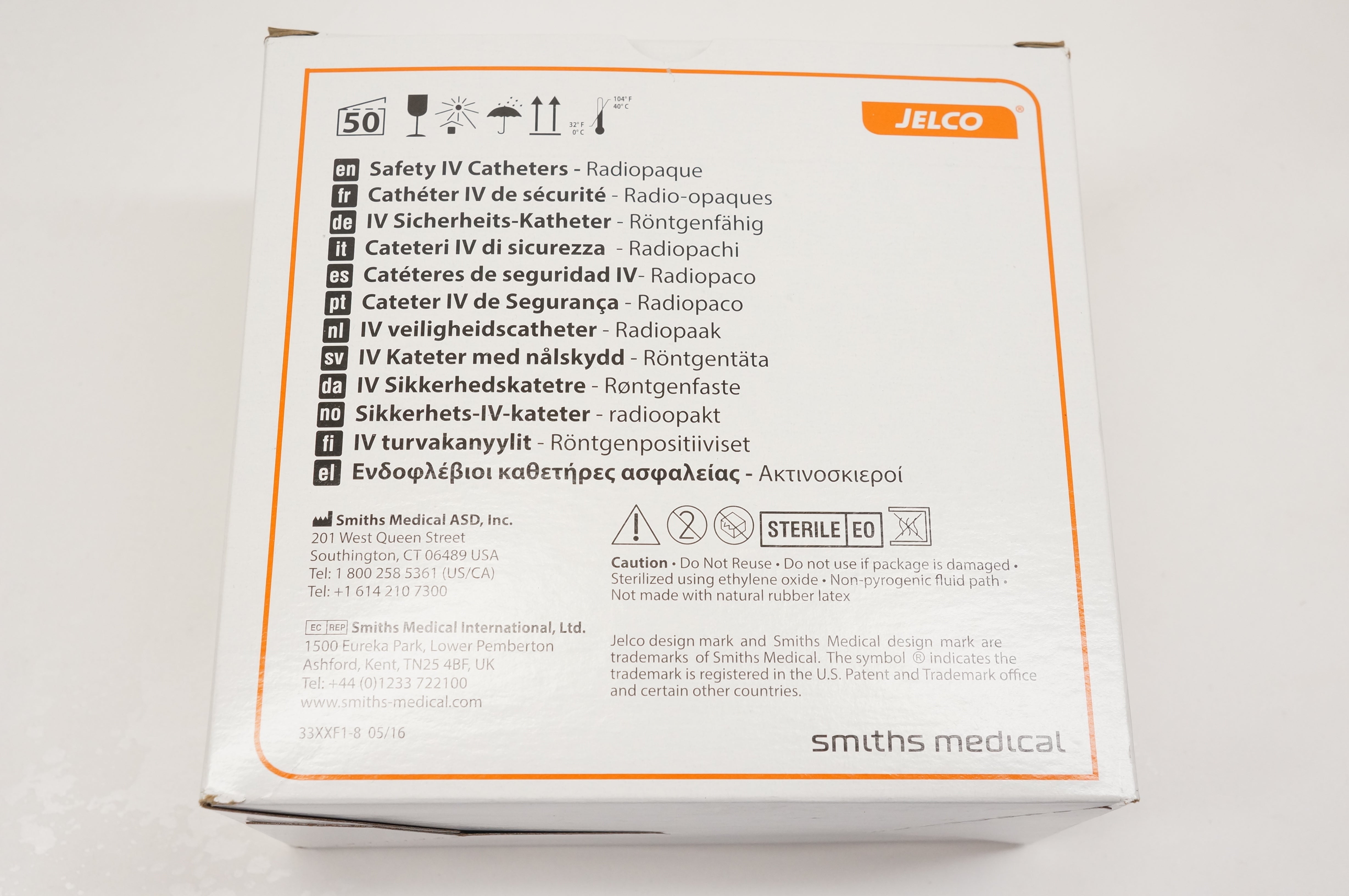 Smiths Medical 3358 JELCO Acuvance Plus 14G x 2inch - Box of 50