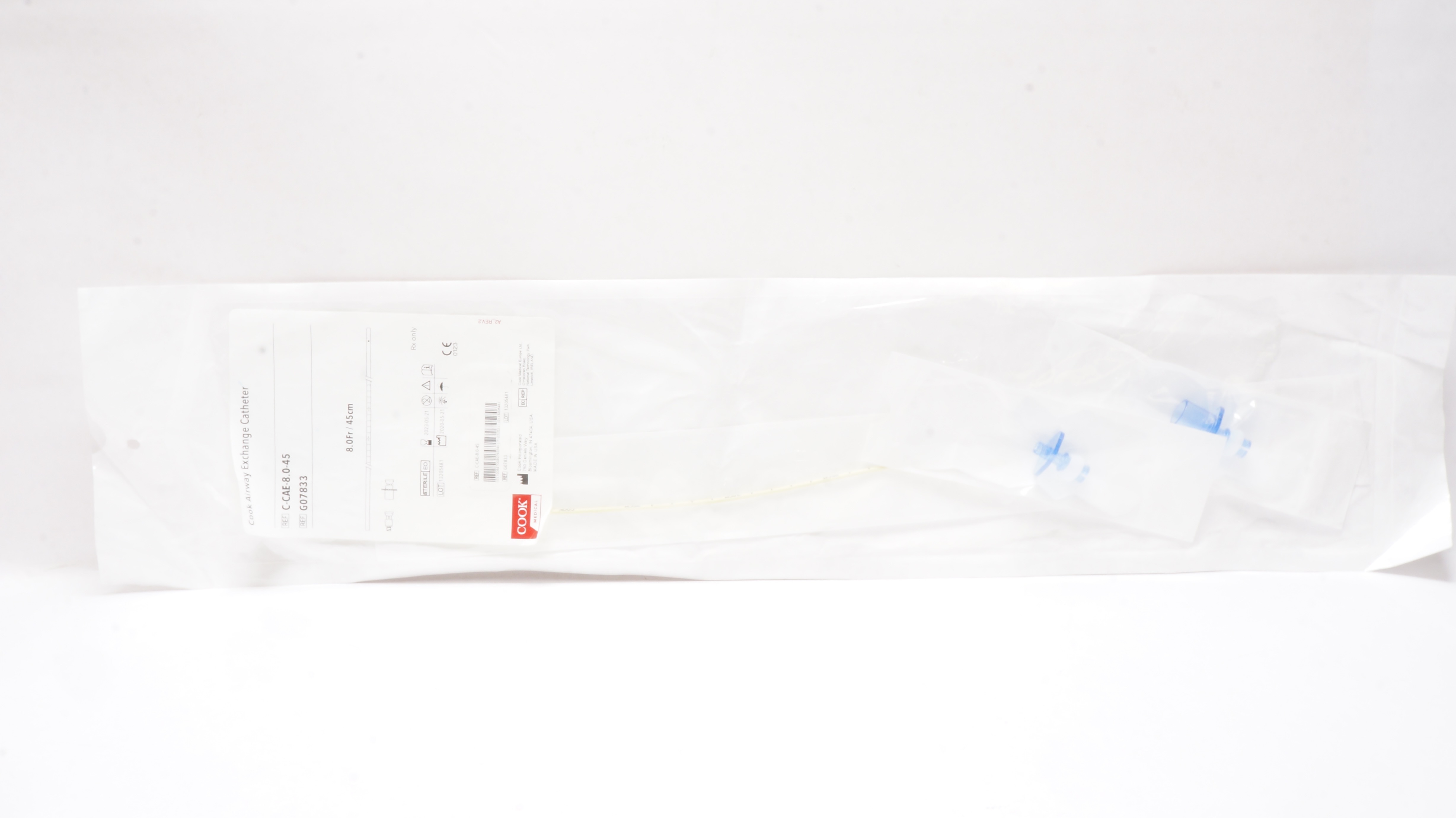 Cook Medical G07833 Airway Exchange Cath. 8.0Fr x 45cm (x)