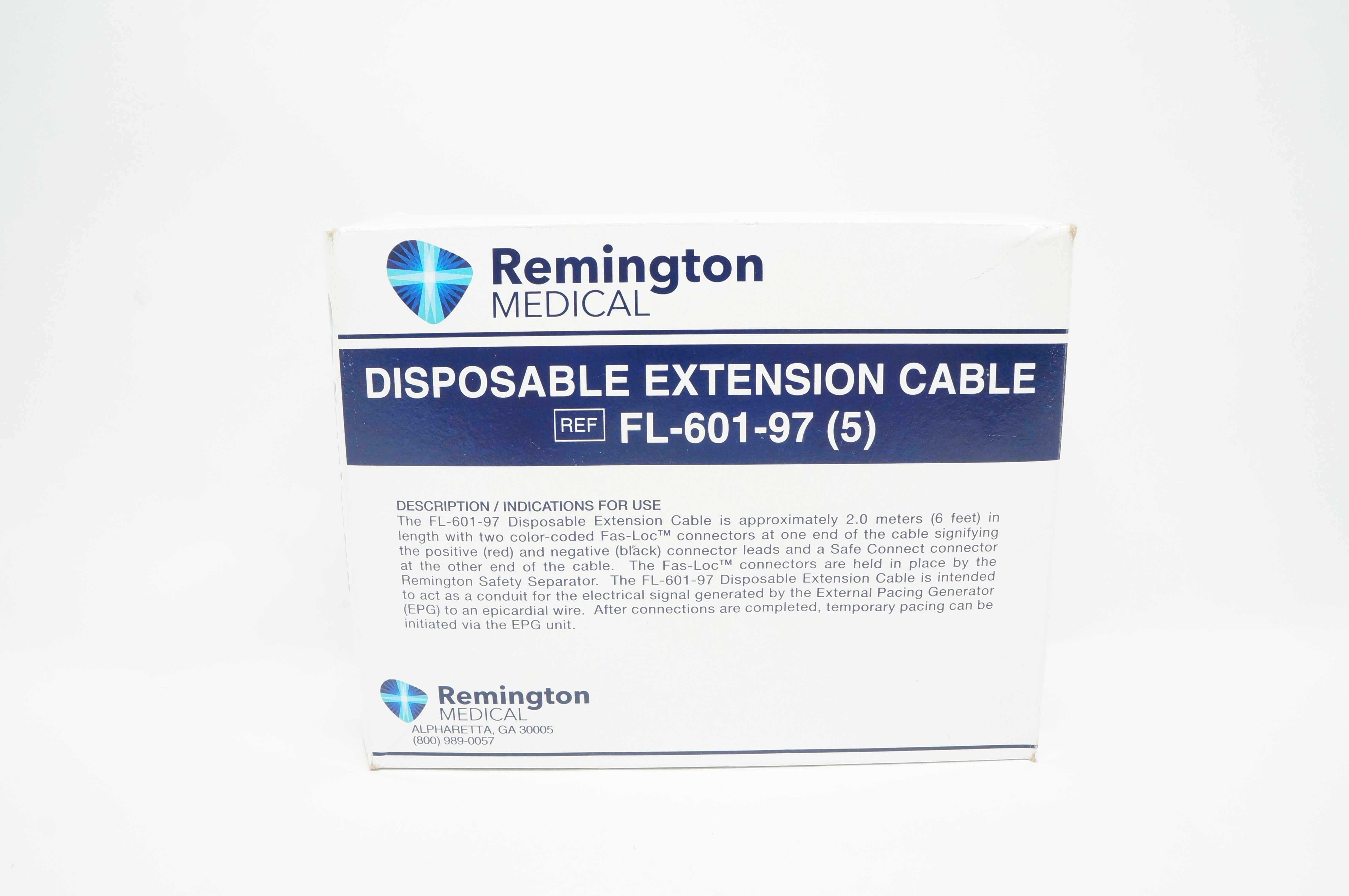 Remington Medical FL-601-97 Disposable Extension Cable - Box of 5 (x)