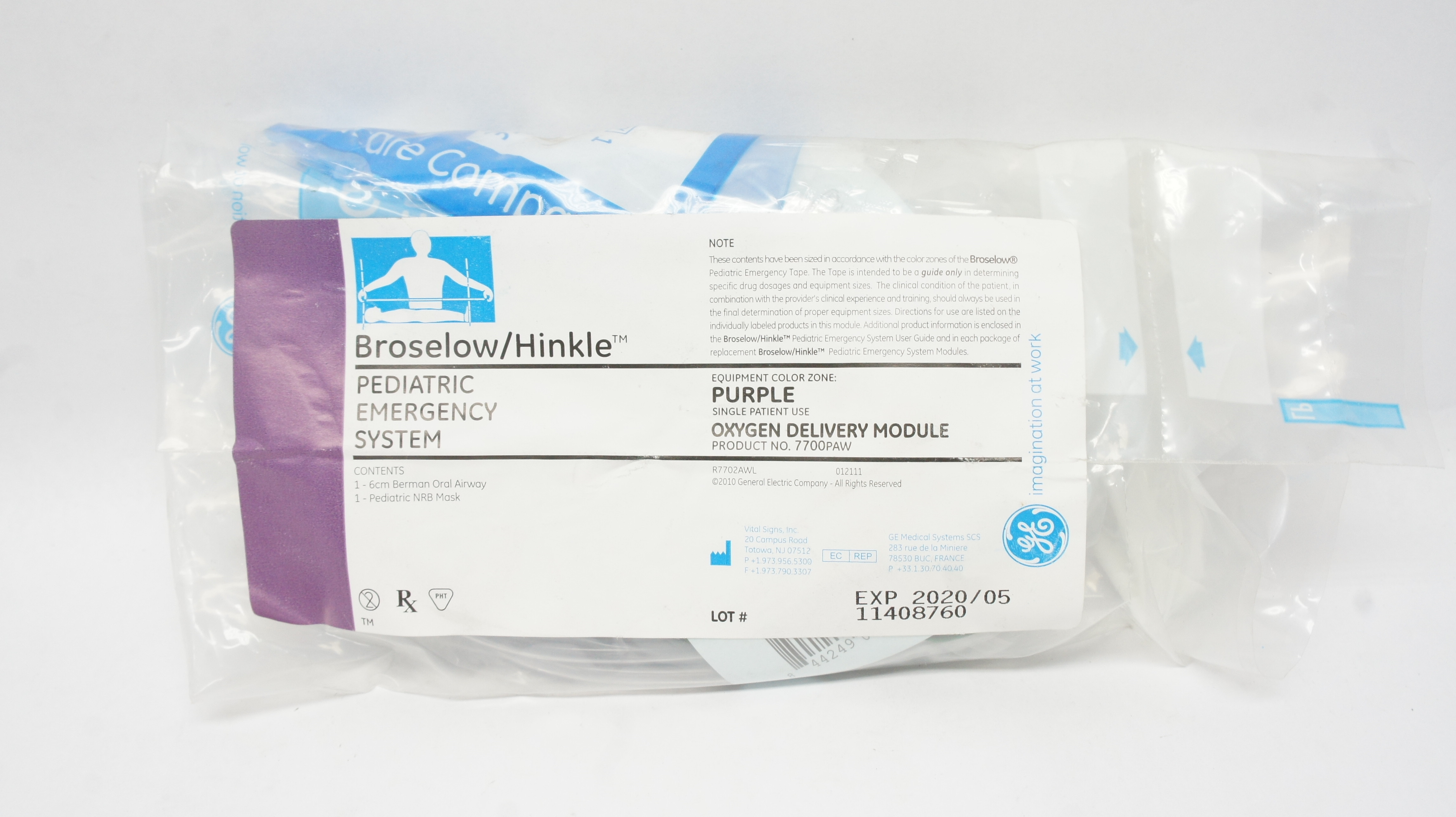 Vital Signs 7700PAW Broselow/Hinkle Pediatric Emergency System, Purple (x)