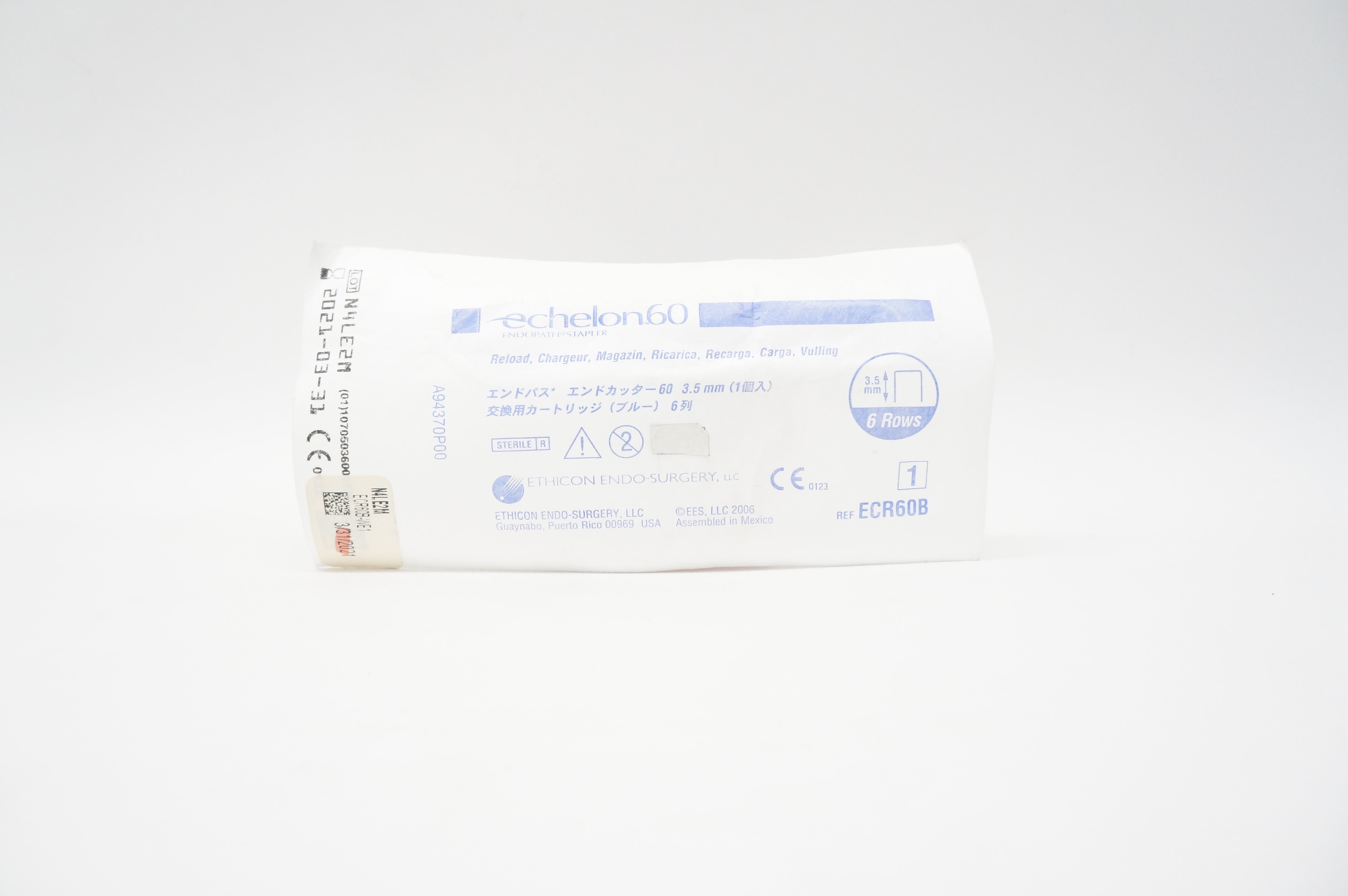 Ethicon ECR60B Echelon 60 Endopath Stapler Reload 3.5mm 6 Rows (x)