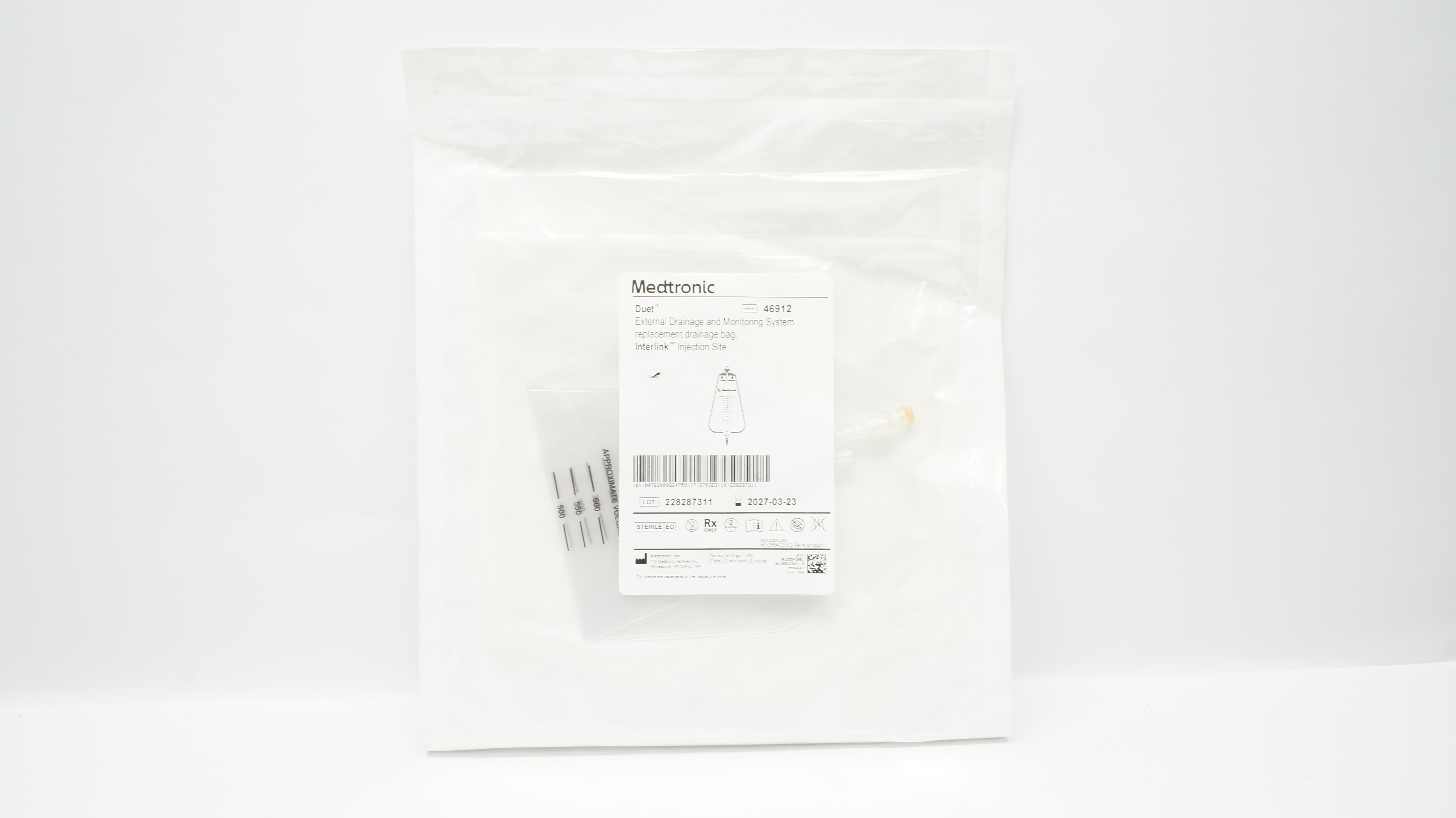 Medtronic 46912 Duet External Drainage & Monitoring System