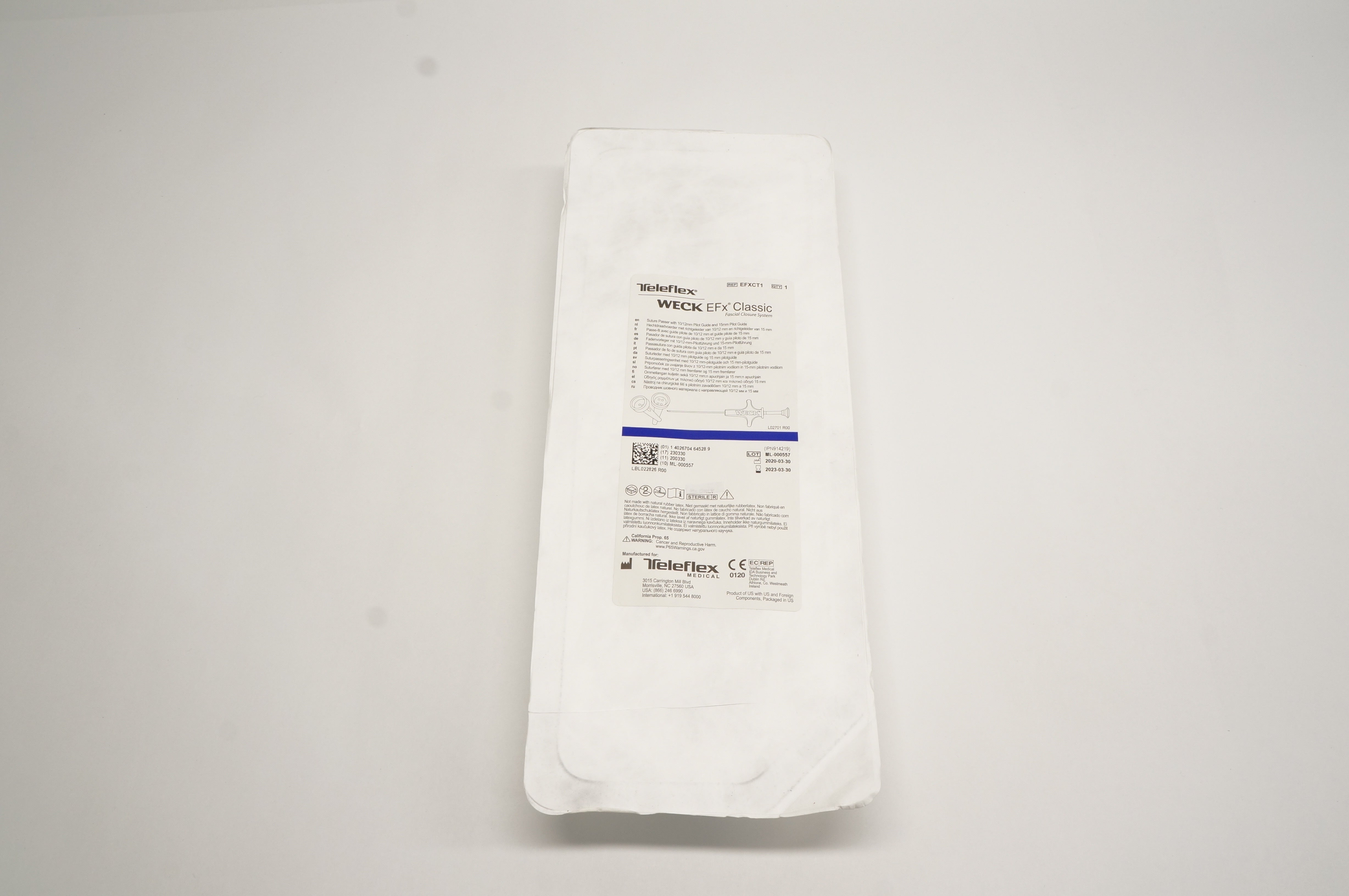 Teleflex EFXCT1 Weck EFx Classic Fascial Closure System