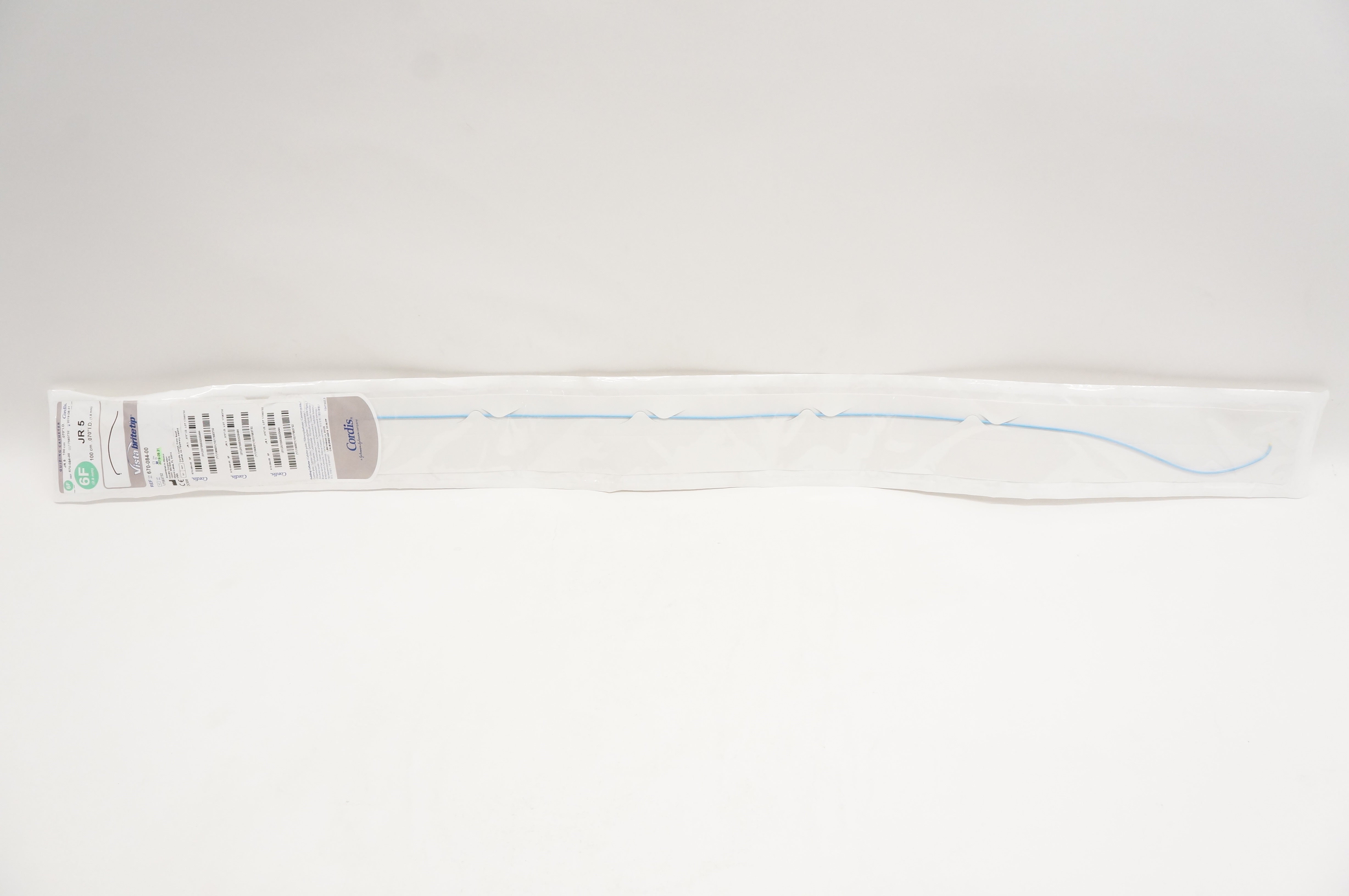Cordis 670-084-00 Vista Britetip JR 5 Guiding Cath. 6F x 100cm x 0.070inch (x)