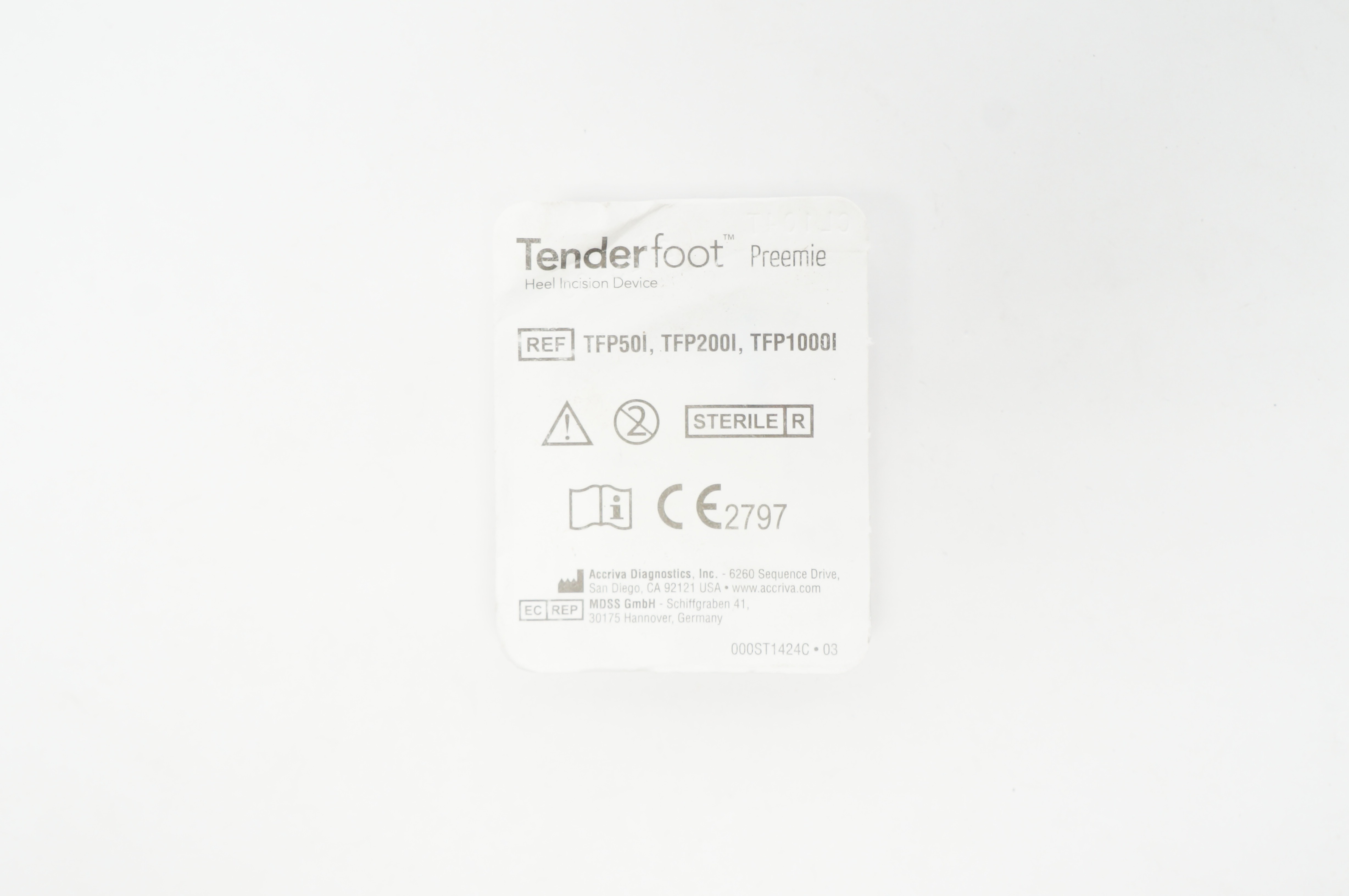 Accriva Diagnostics TFP50I Tenderfoot Preemie Heel Incision Device