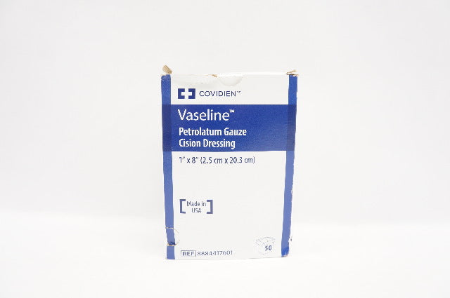 Covidien 8884417601 Vaseline Petrolatum Gauze Cision 1 x 8inch - Box of 50