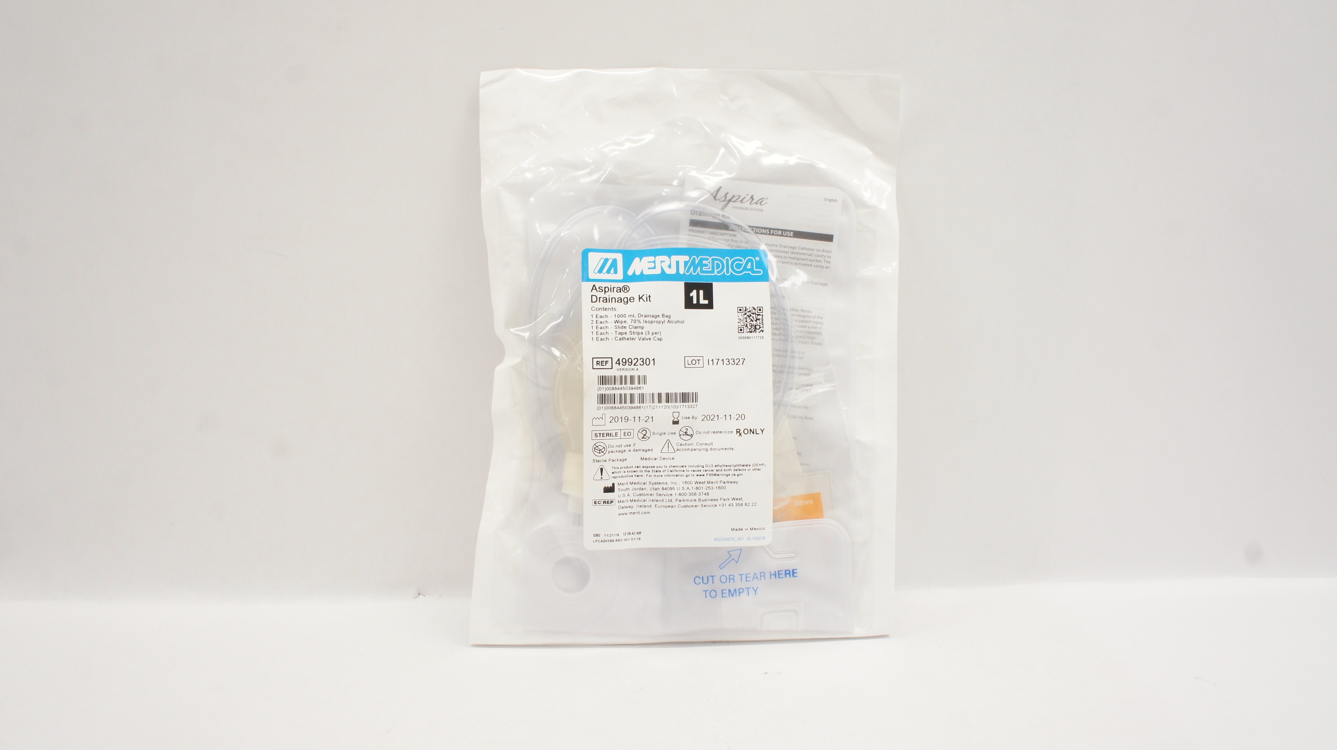 Merit Medical 4992301 Aspira Drainage Kit 1L (x)