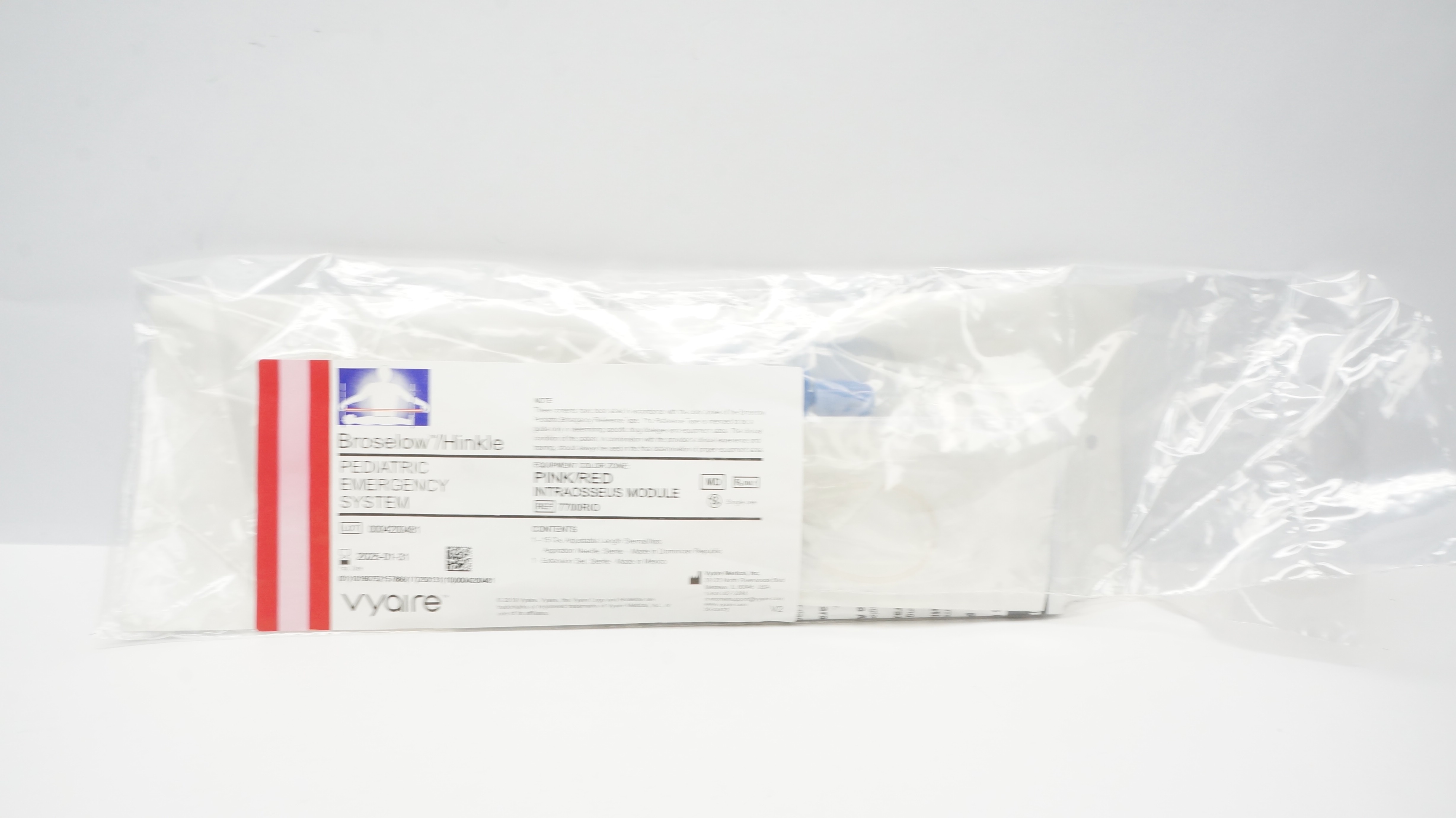 Vyaire 7700RIO Broselow/Hinkle Pink/Red Intraosseus Module