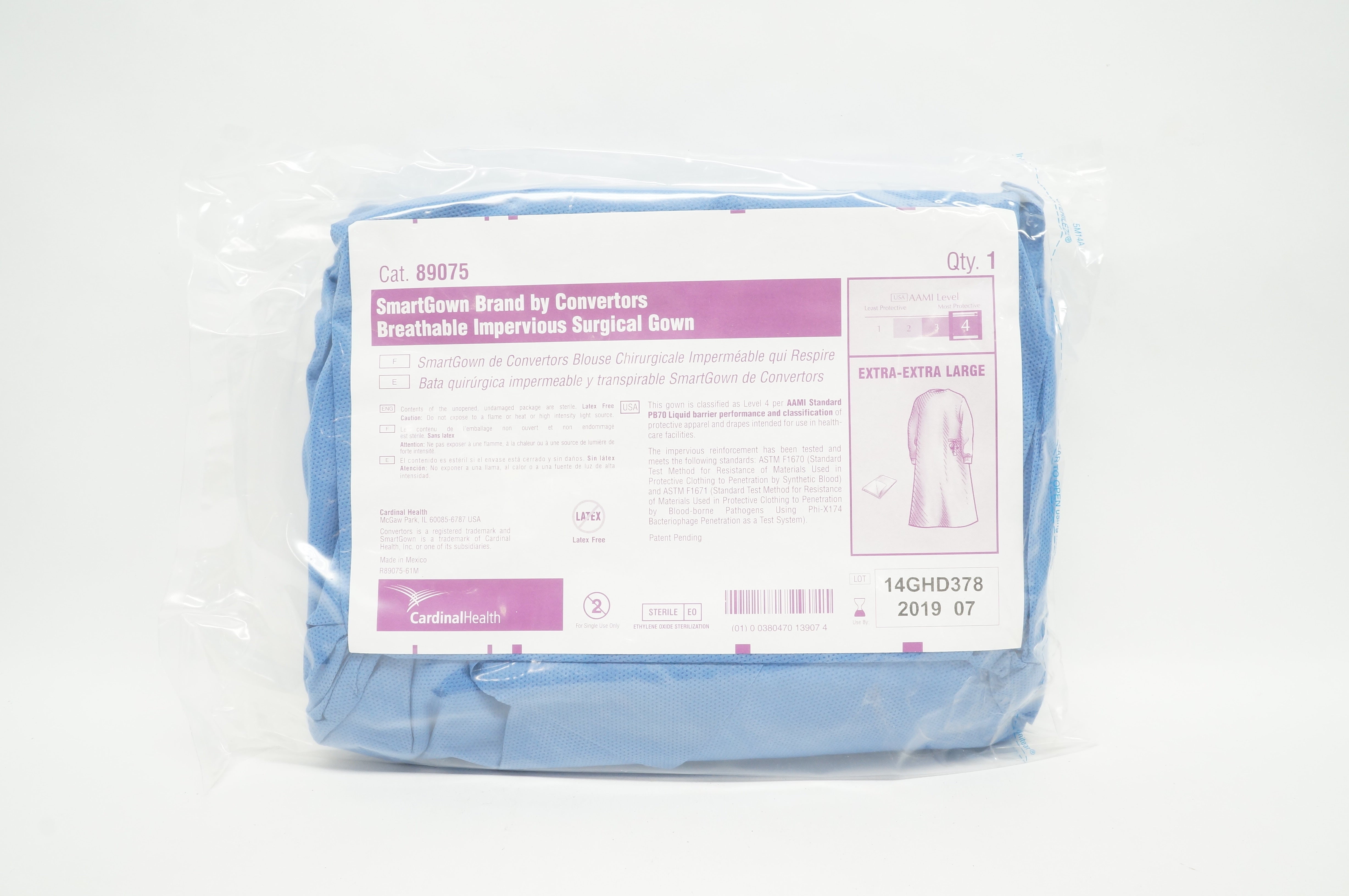 Cardinal Health 89075 SmartGown Breathable Impervious Surgical Gown (x)
