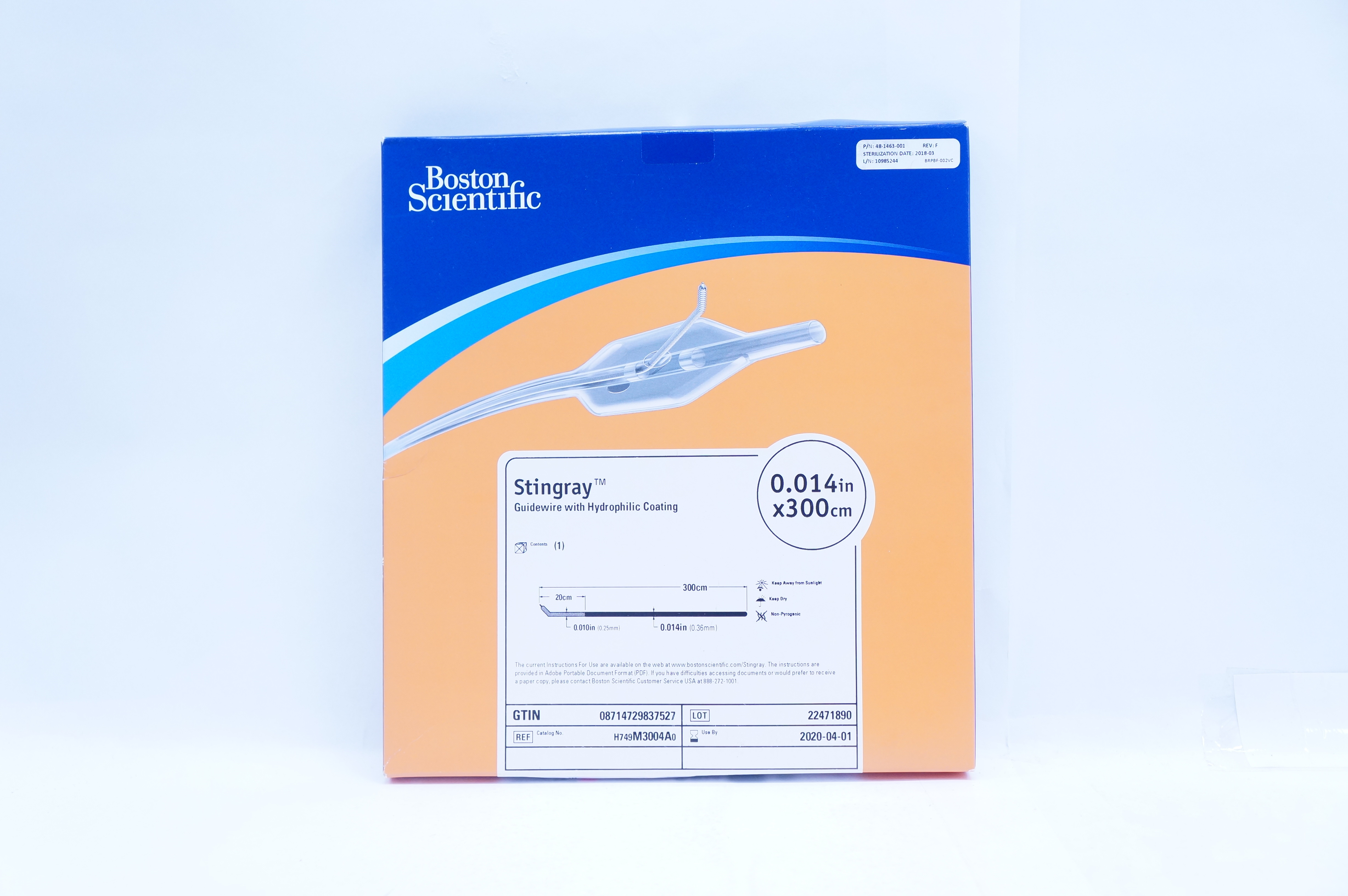 Boston Scientific H749M3004A0 Stingray Guidewire 0.014inch x 300cm (x)