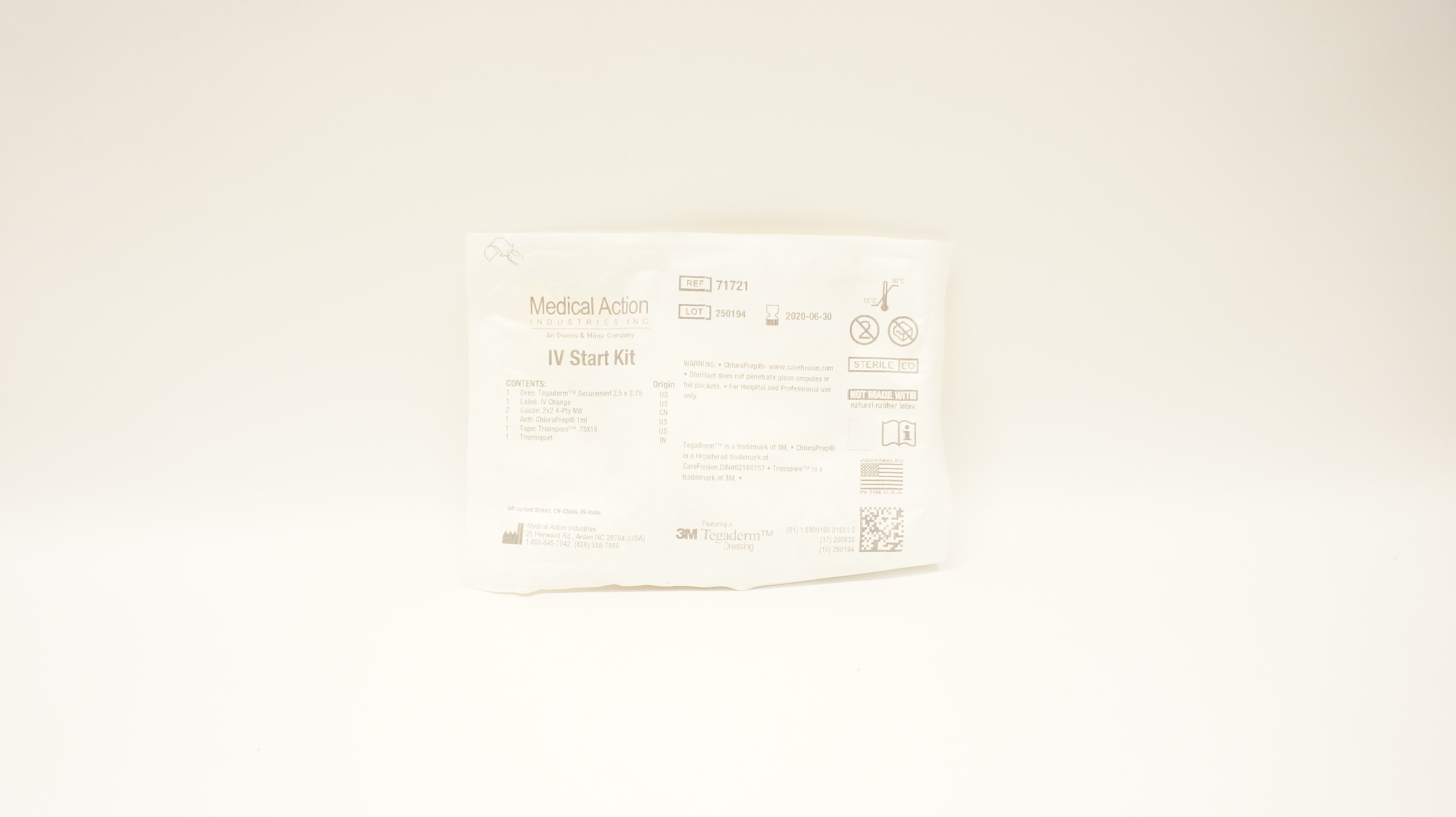 Medical Action Industries 71721 3M Tegaderm IV Start Kit (x)