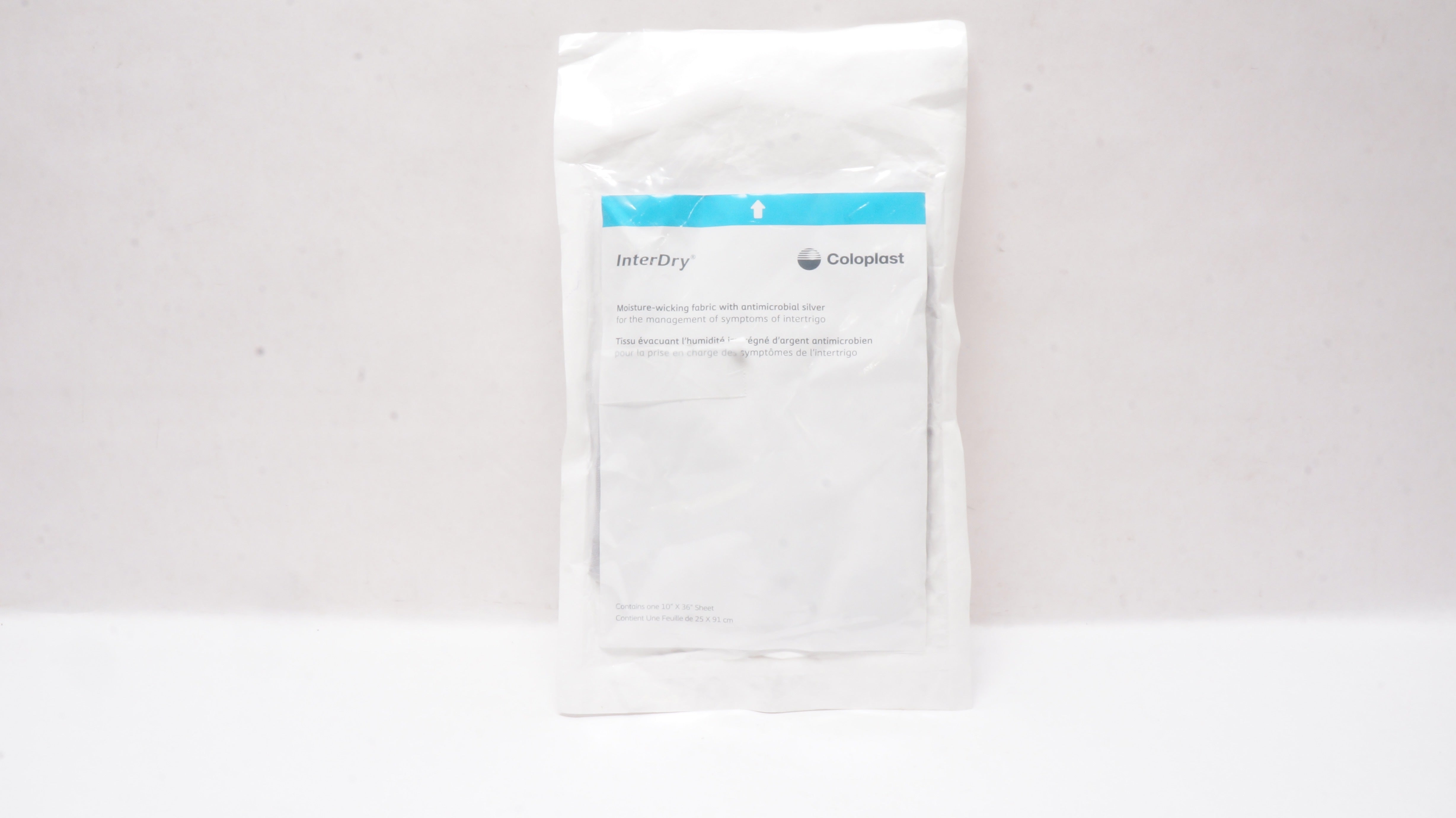 Coloplast 7912 InterDry Moisture-Wicking Fabric w/Antimicrobial Silver 10x36inch