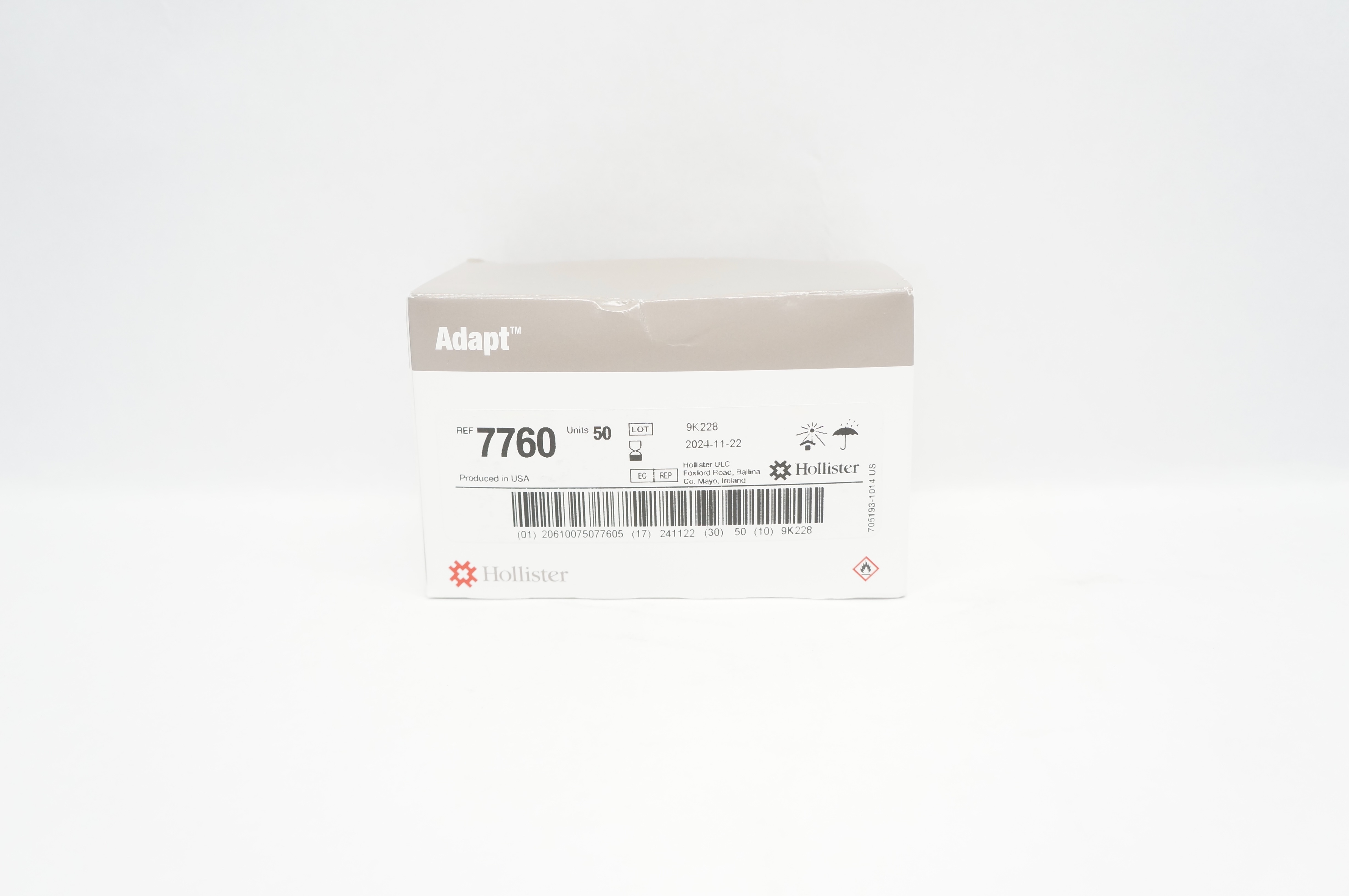 Hollister 7760 Adapt Universal Remover Wipes - Box of 50