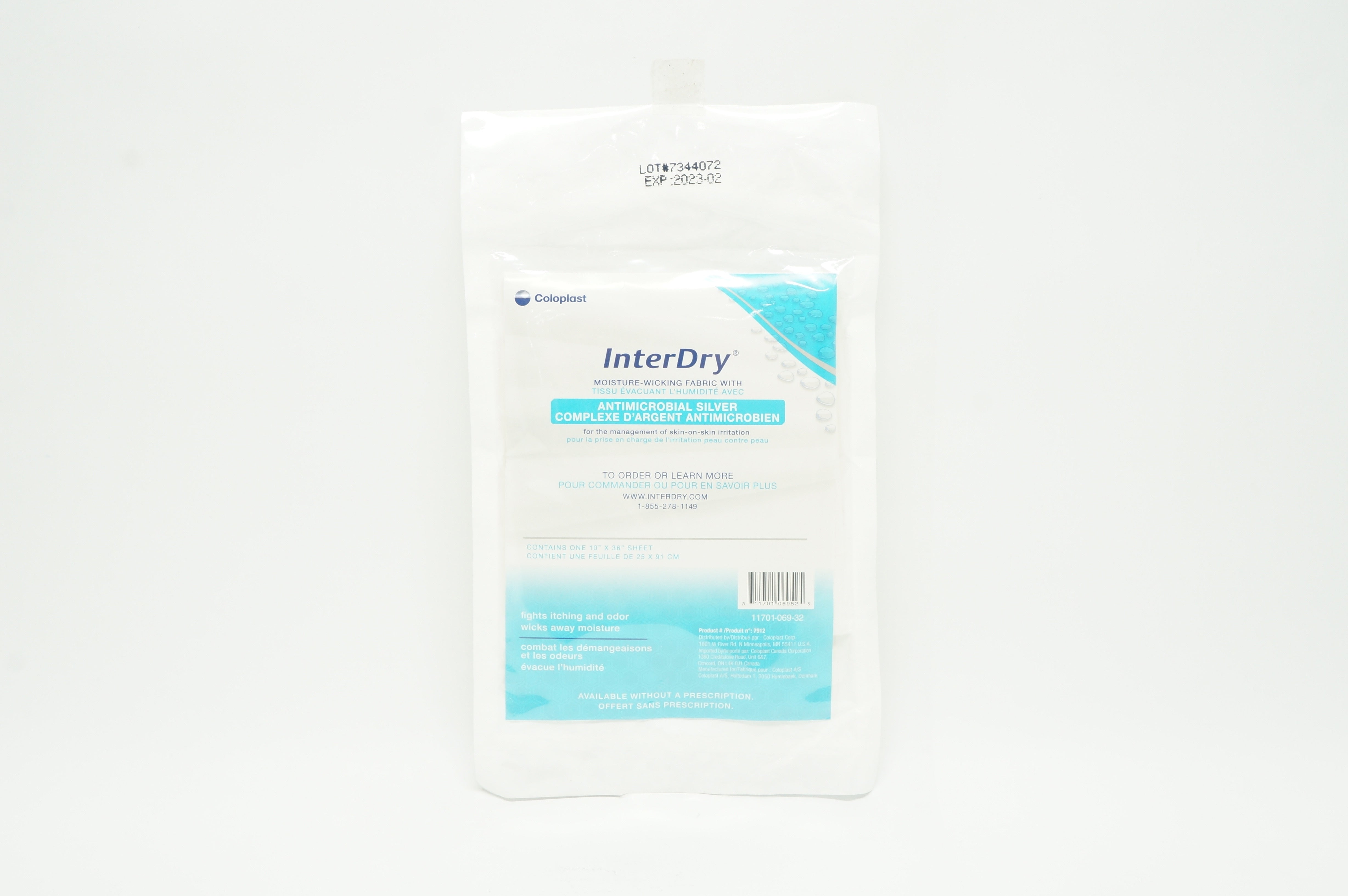 Coloplast 7912 InterDry Moisture-Wicking Fabric 10inch x 36inch