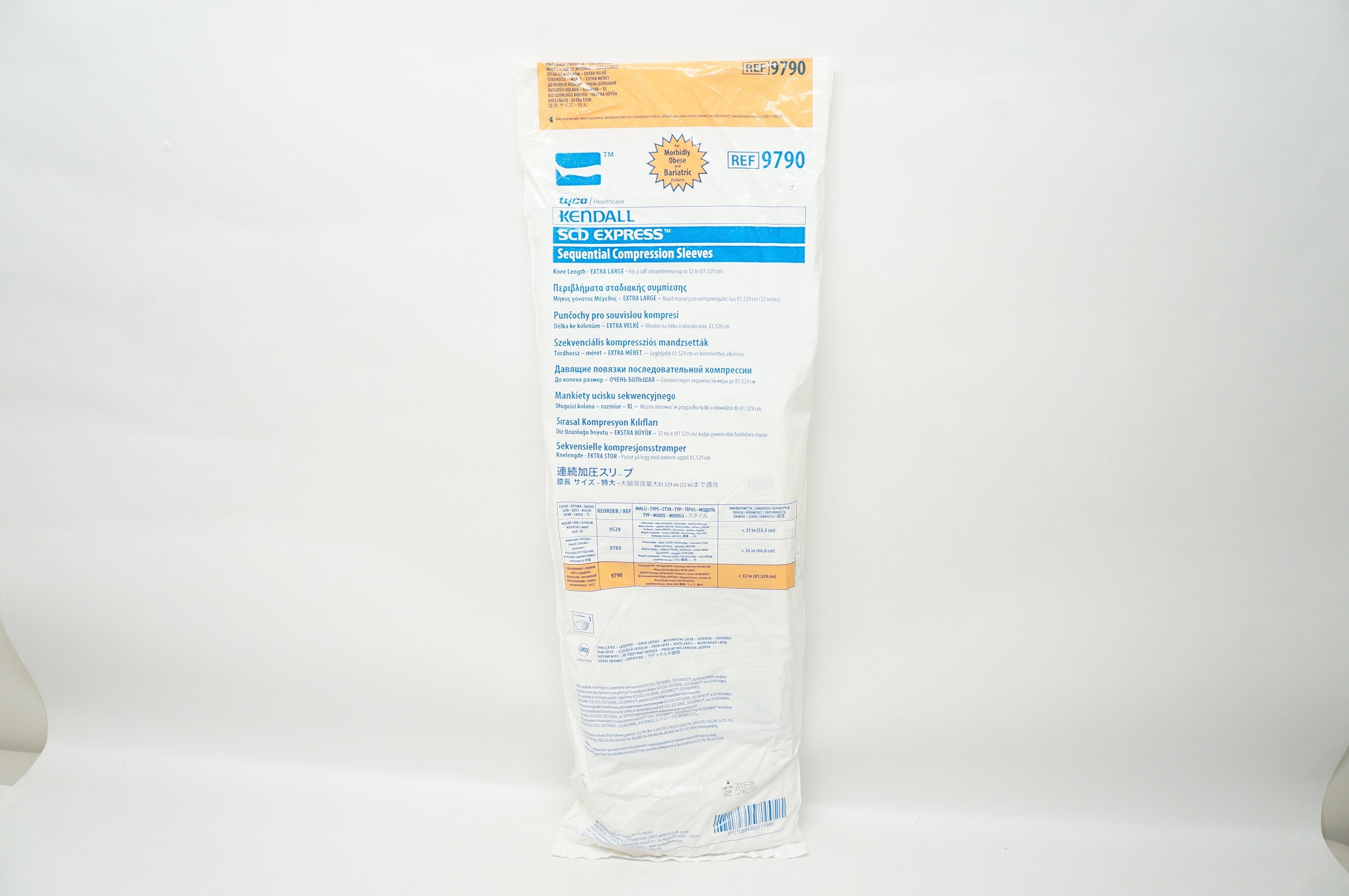 Tyco 9790 Kendall SCD Express Sleeves Knee Length X-Large 32 inch (x)