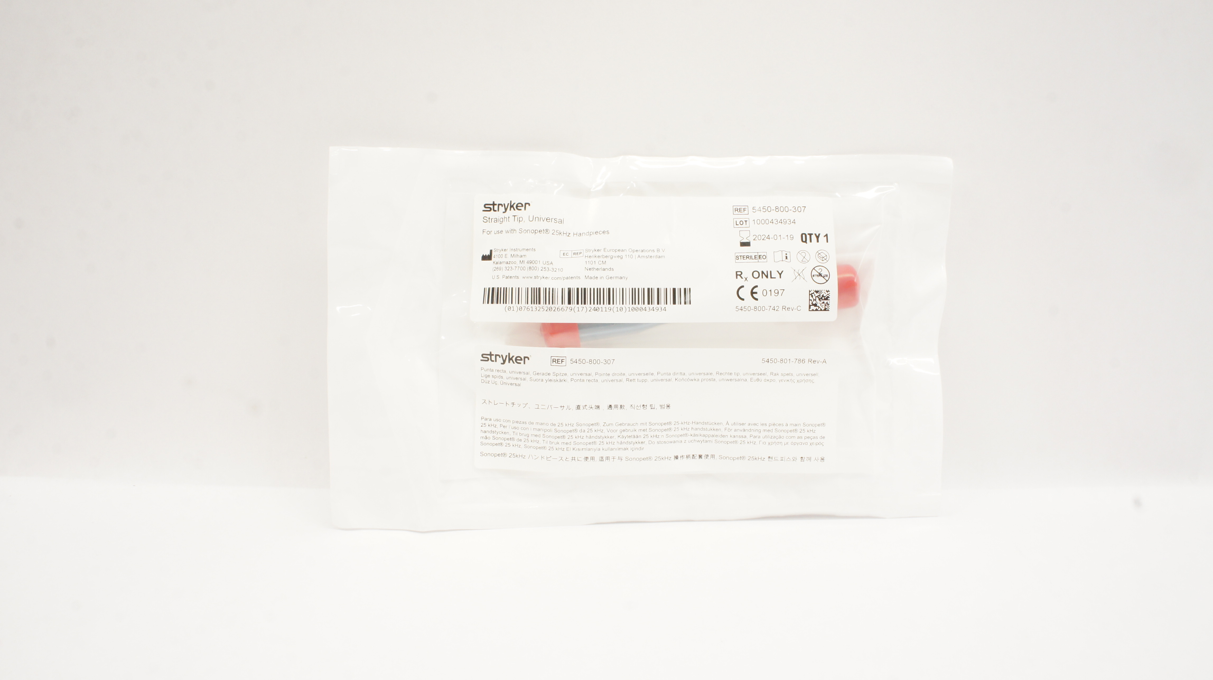 Stryker 5450-800-307 Straight Tip Universal