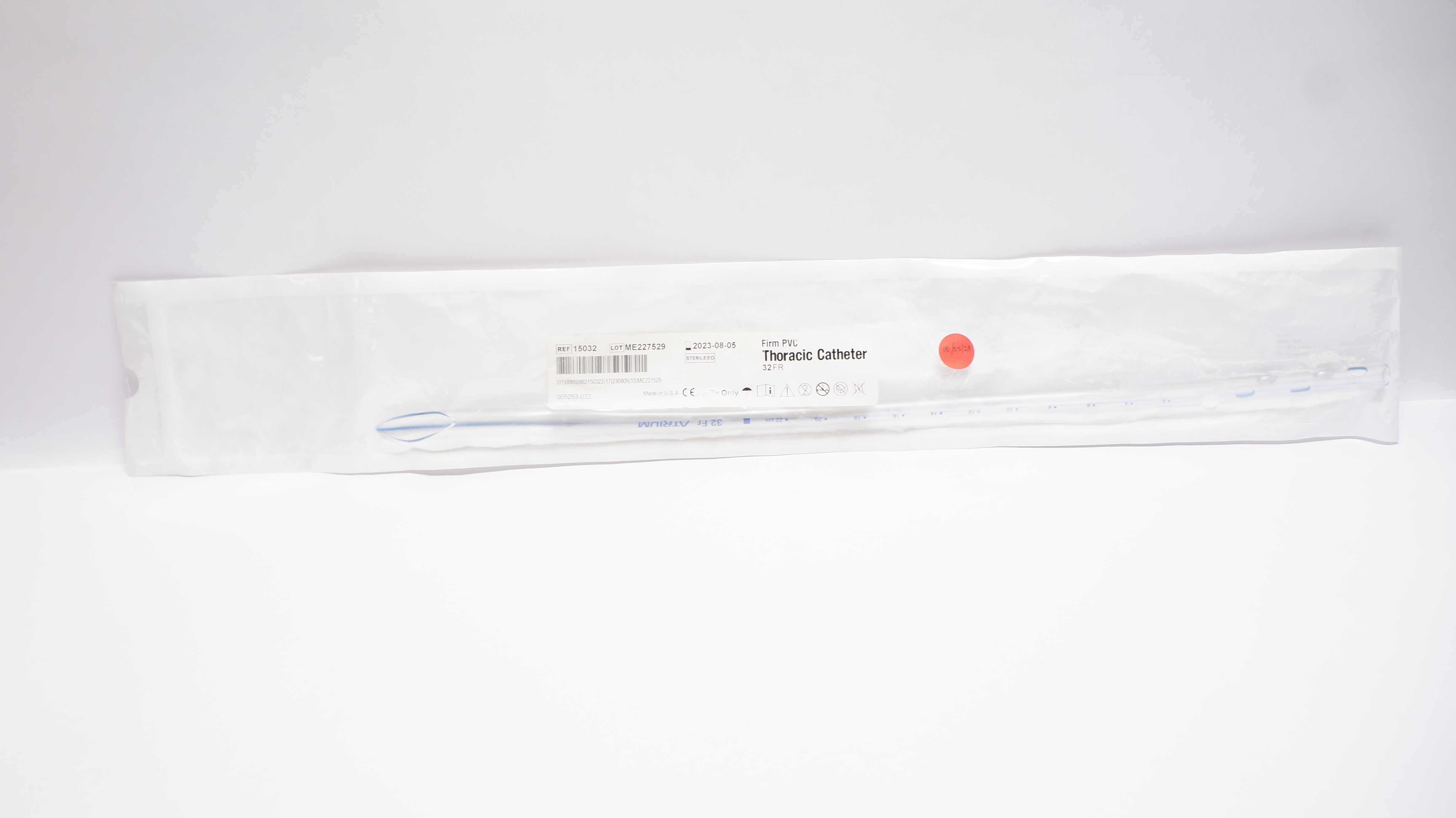Atrium 15032 Firm PVC Thoracic Cath. Sterile 32 Fr. (x)