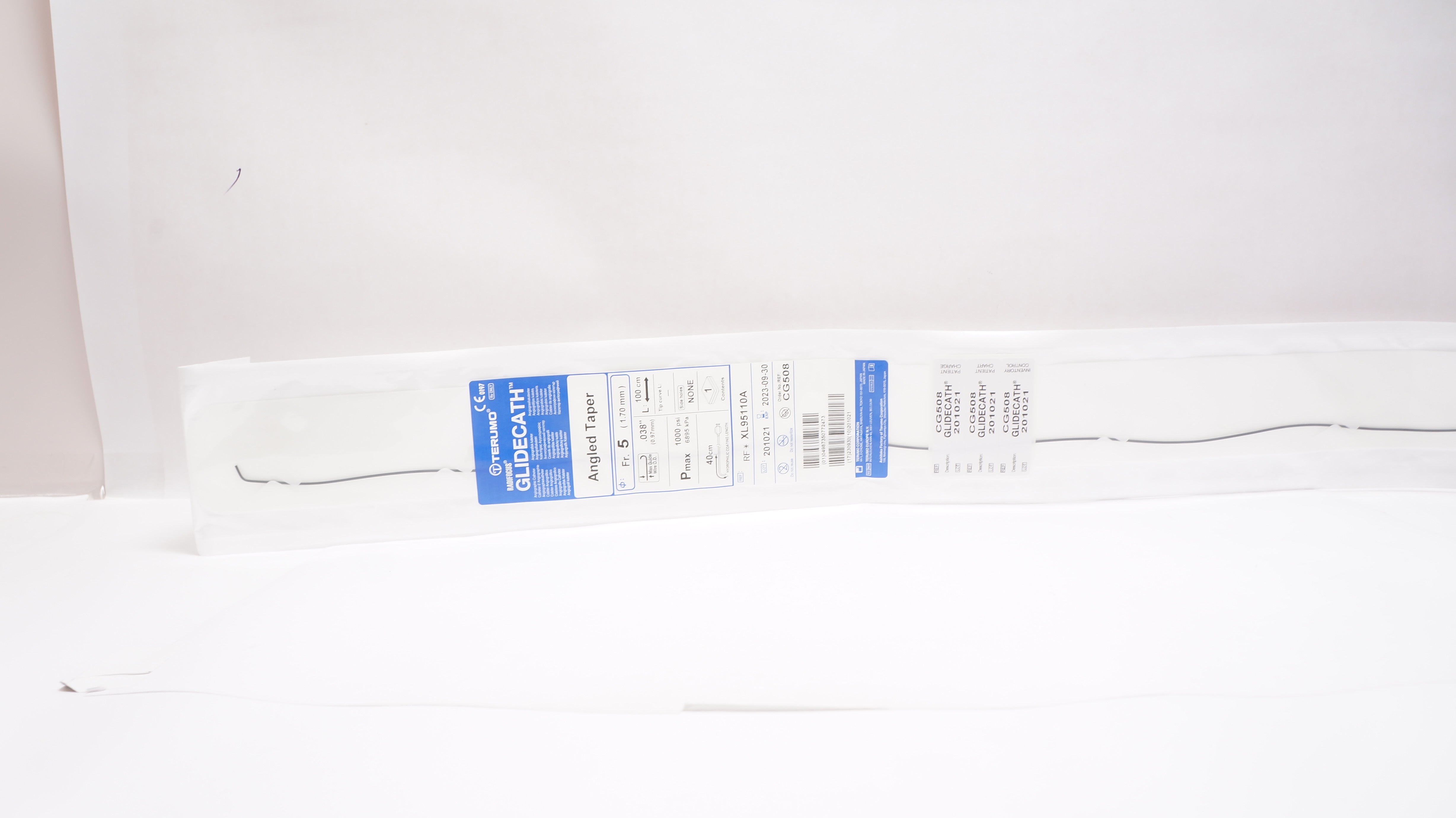 Terumo XL95110A Radifocus Glidecath Angiograthic Cath. 5Fr x .038inch x 40cm (x)