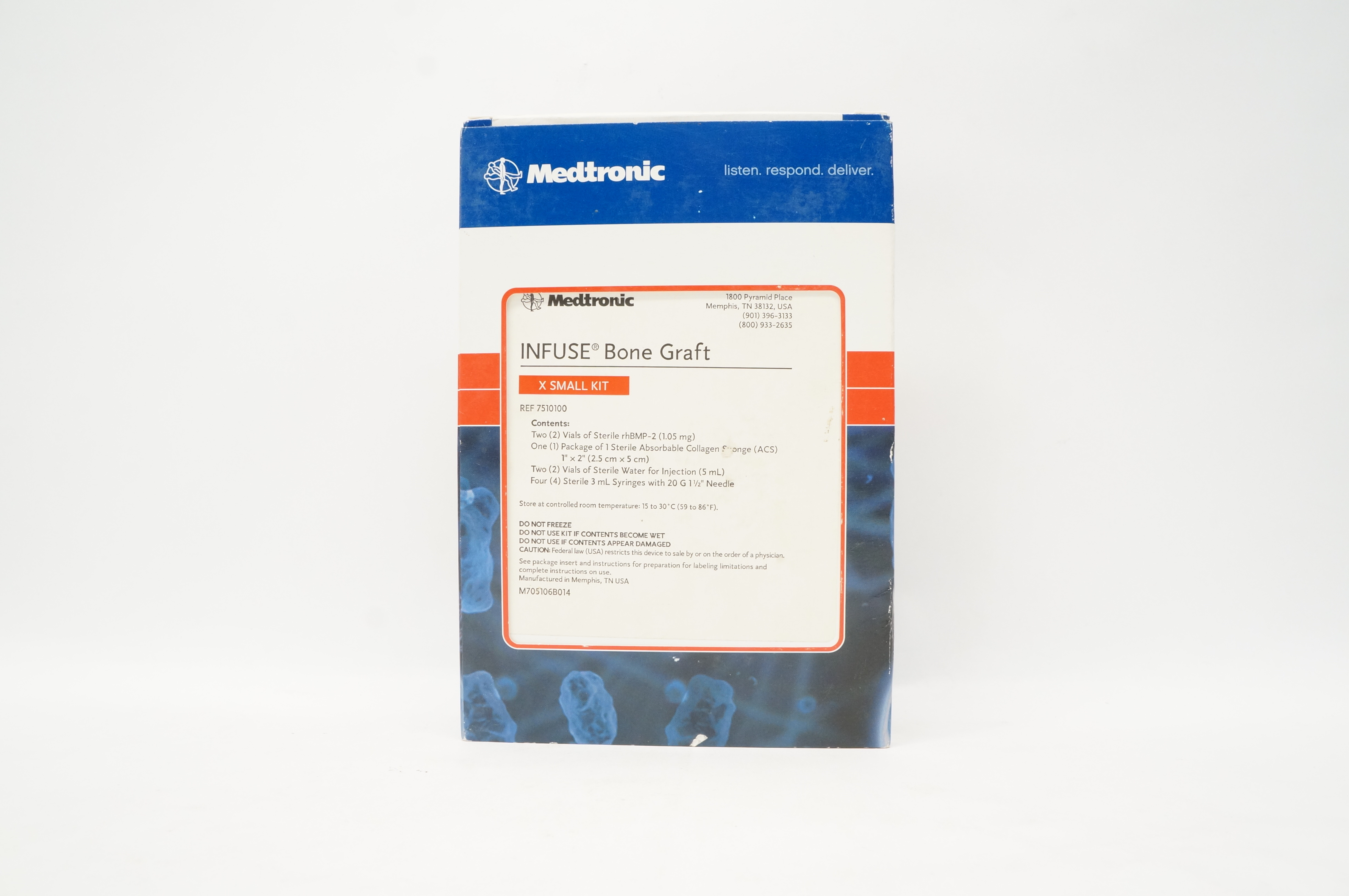 Medtronic 7510100 Infuse Bone Graft rhBMP -2 +ACS X Small Kit 1.4cc (x)