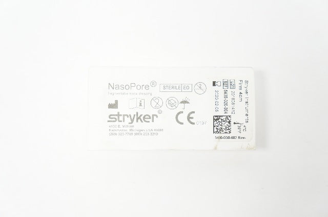 Stryker 5400-020-004 NasoPore Bioresorbable Nasal Dressing 4cm (x)