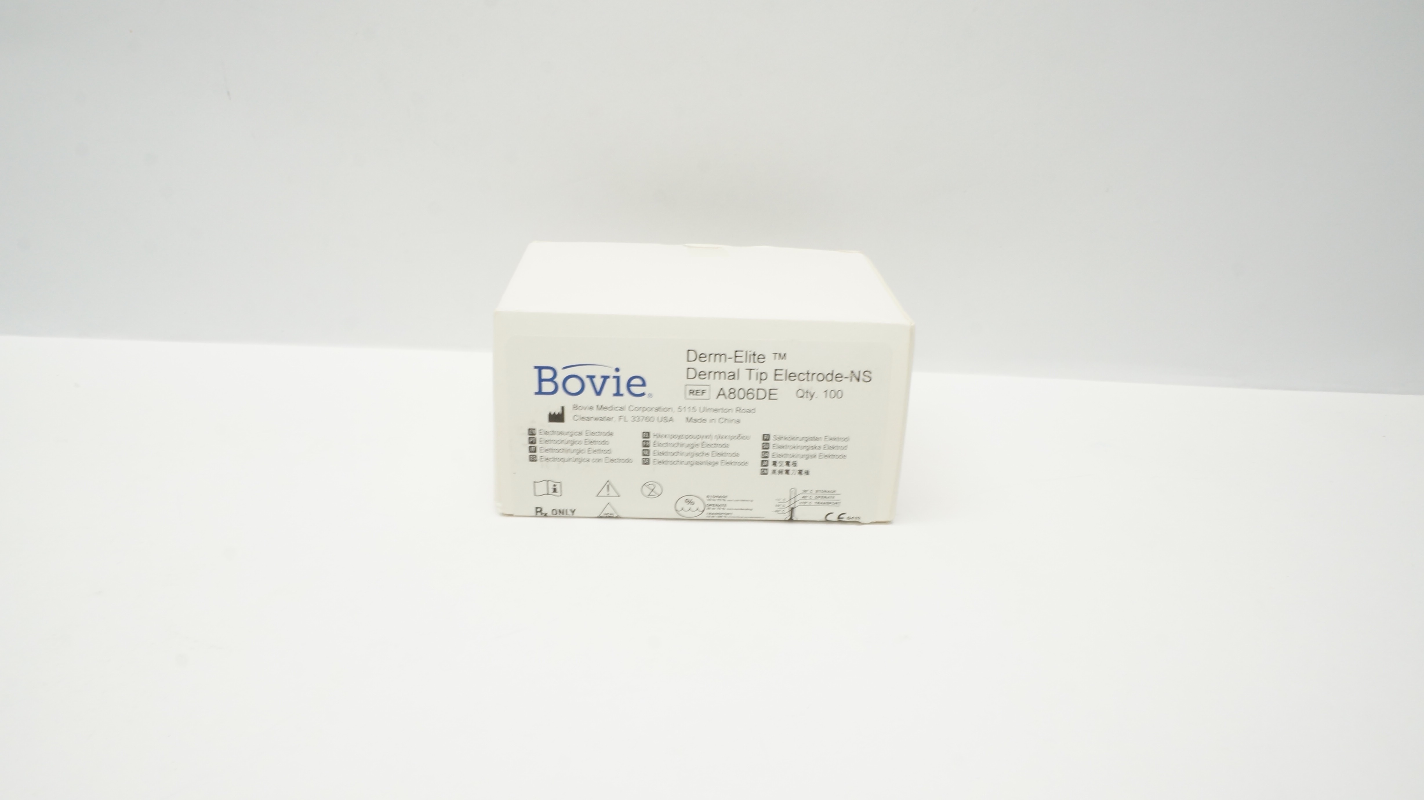 Bovie Medical A806DE Derm-Elite Dermal Tip Electrode-NS - Box of 100