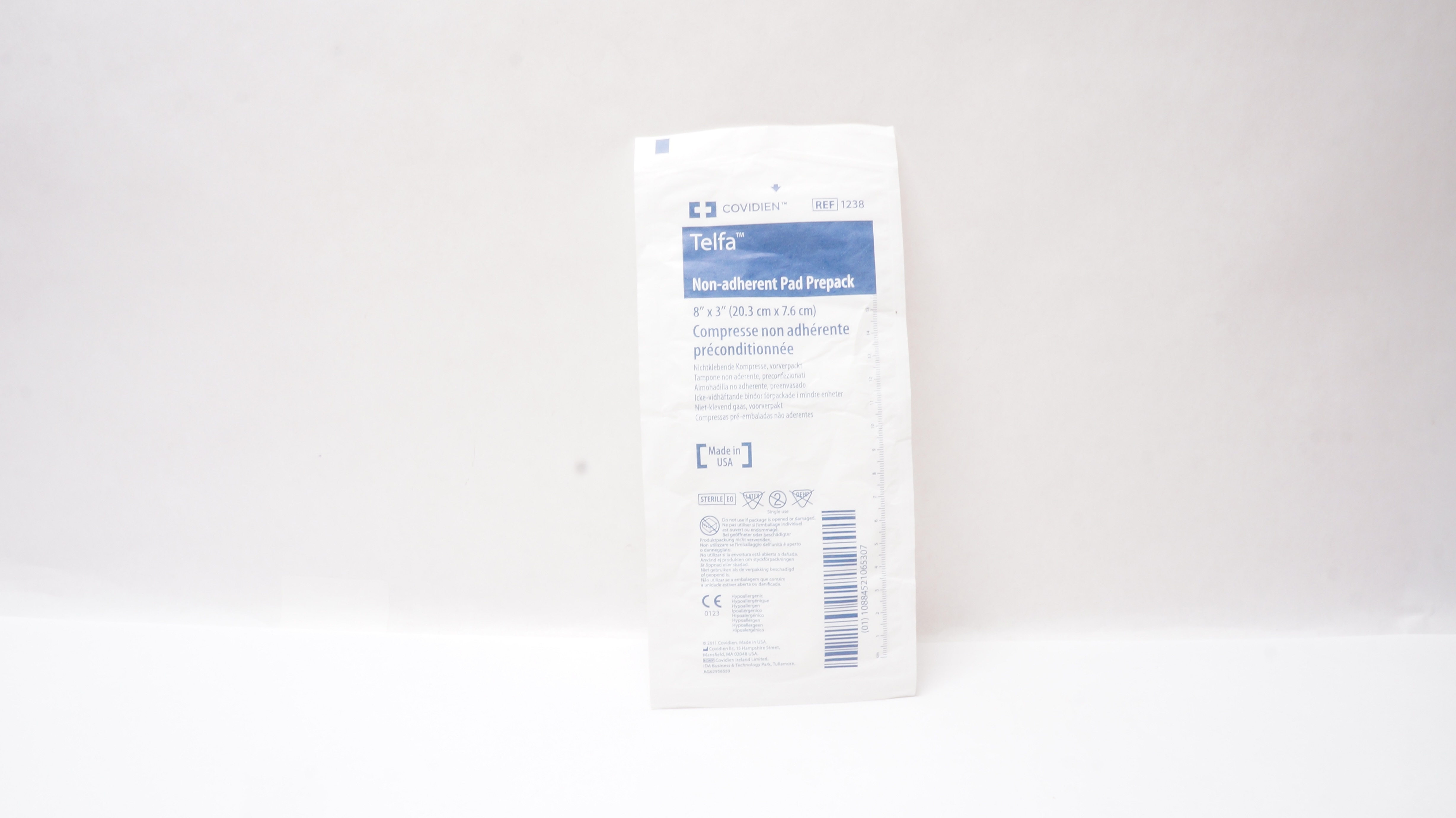 Covidien 1238 Telfa Non-Adherent Pad Prepack 8inch x 3inch