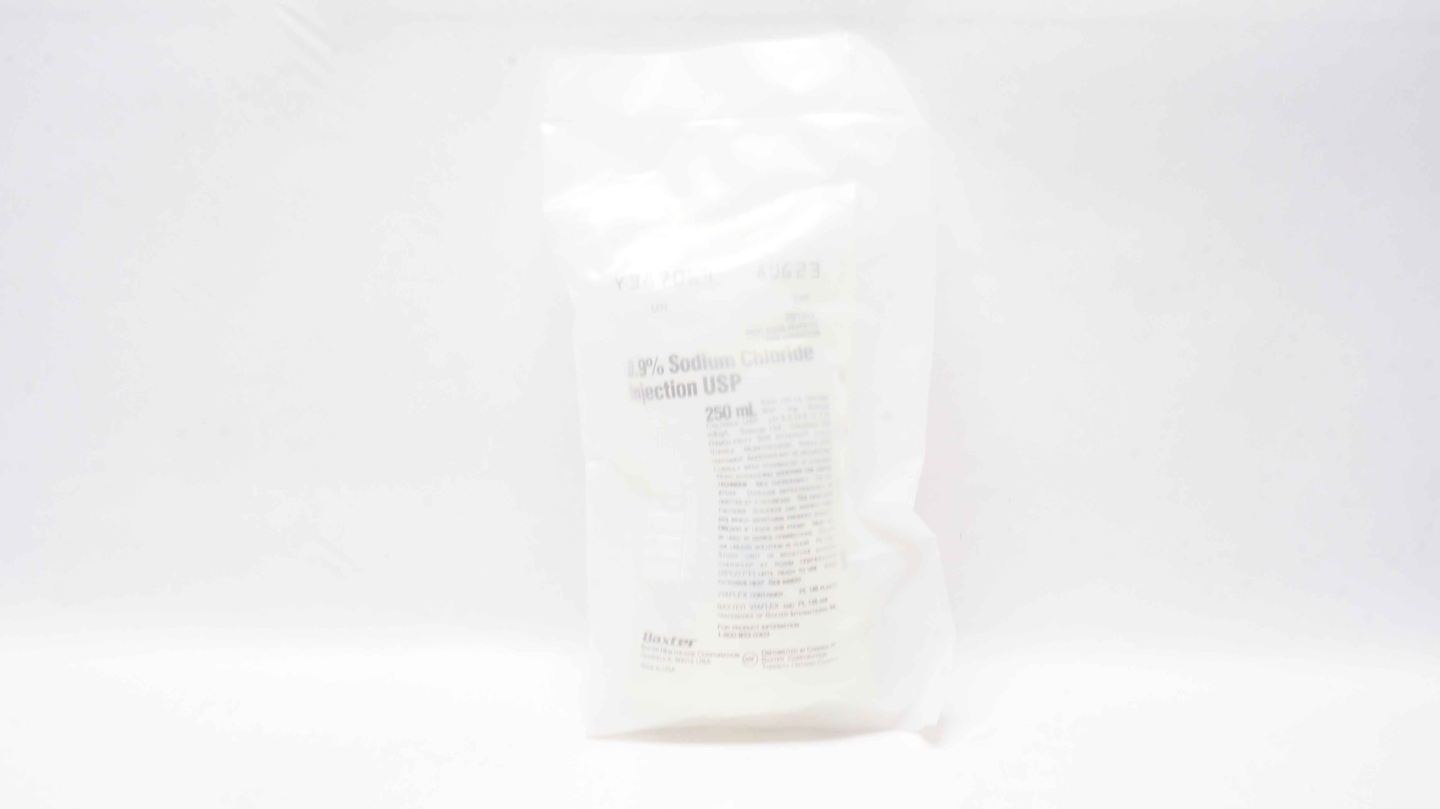 Baxter 2B1322 0.9% Sodium Chloride Injection USP 250mL